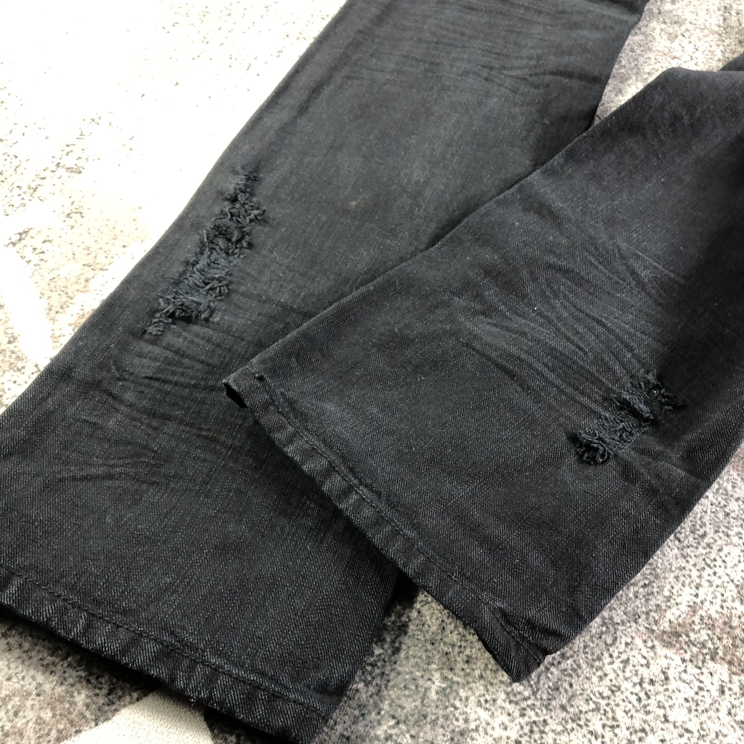 In The Attic In The Attic Jeans Distress Faded Black Denim KJ2961 Size US 32 / EU 48 - 5 Thumbnail