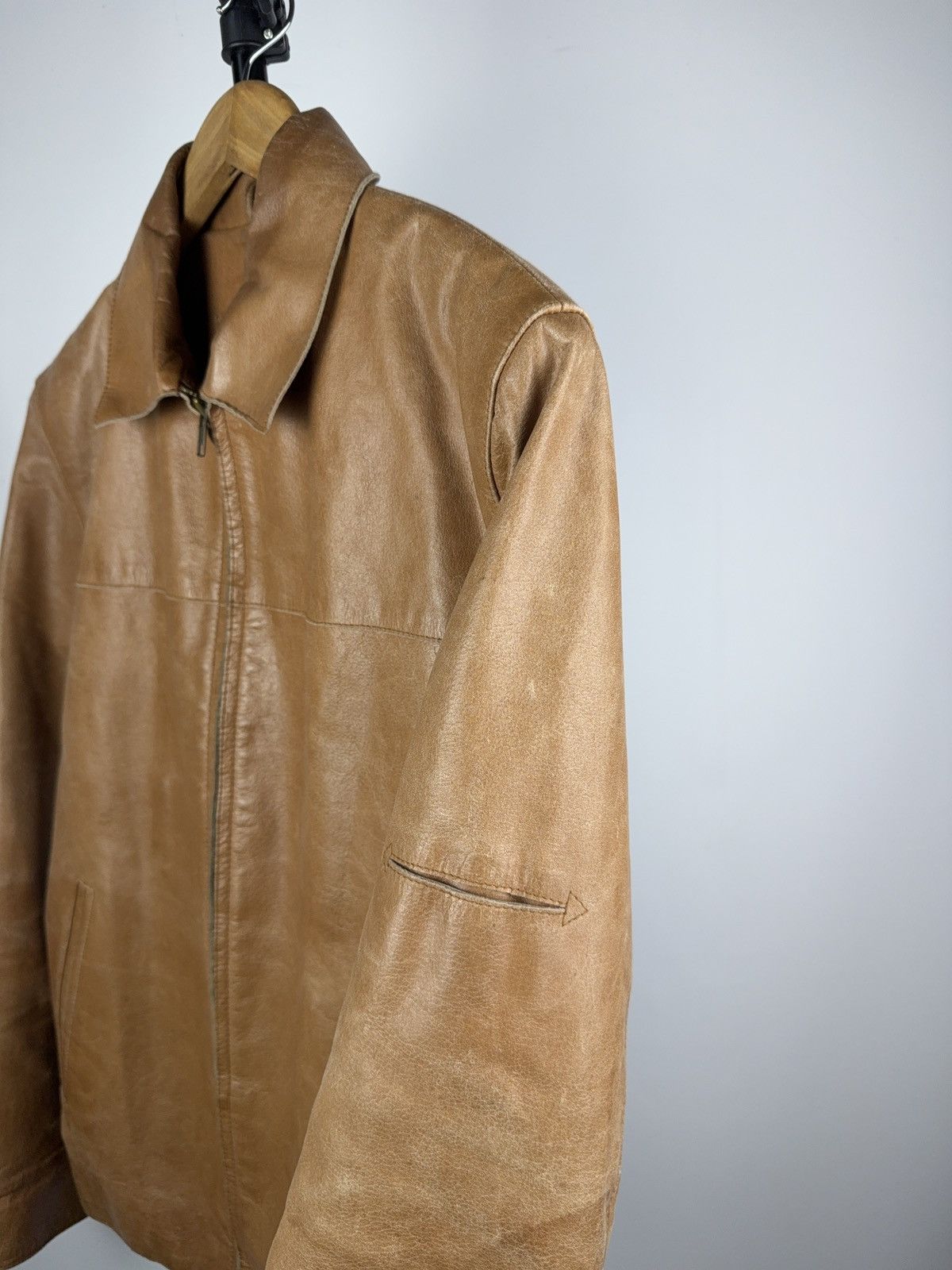 Vintage Vintage 90s Retro Avant Garde Leather Biker MOTO Y2K Jacket Size US S / EU 44-46 / 1 - 6 Thumbnail