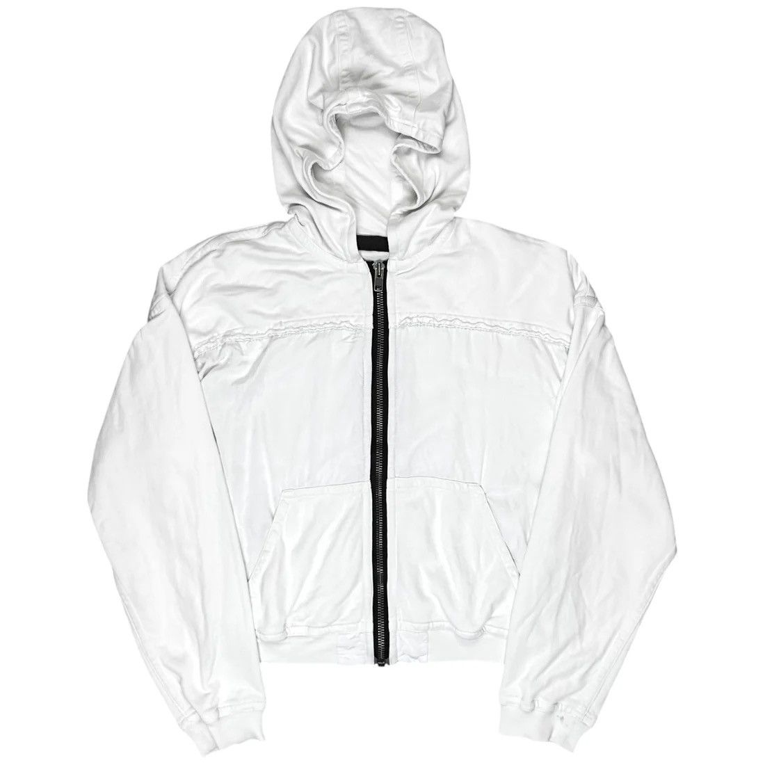 Haider Ackermann Haider Ackermann Distressed Panel Zip Hoodie - SS17 Size US L / EU 52-54 / 3 - 1 Thumbnail