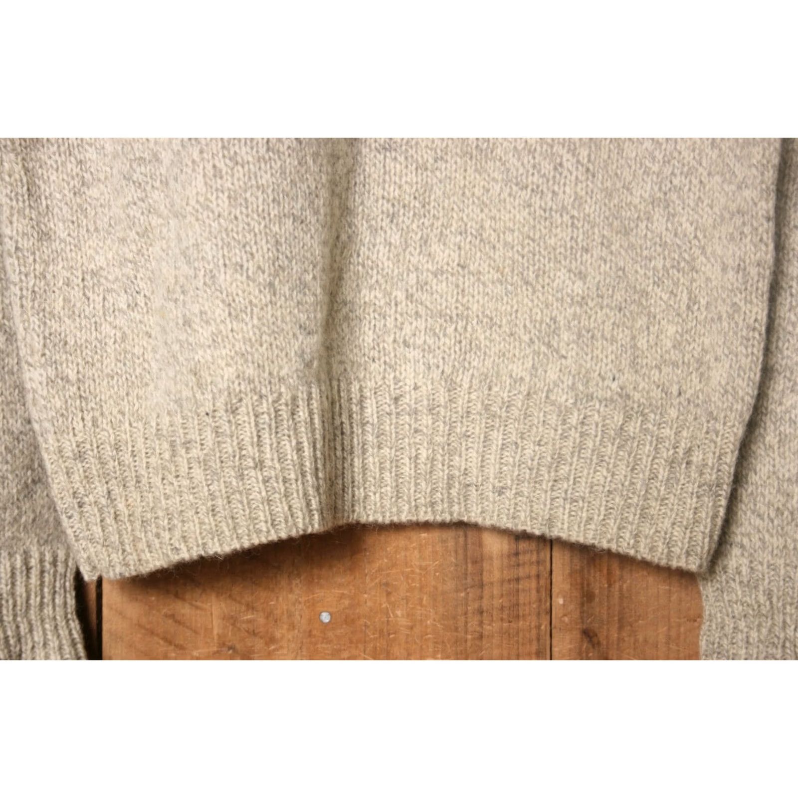 Eddie Bauer Vintage Eddie Bauer Ragg Wool Blend Pullover Sweater LT Beige Crew Neck Pullover Mens XL Tall fits MT/LT Made in USA 85% Wool 15% Nylon PLA Size US L / EU 52-54 / 3 - 5 Thumbnail