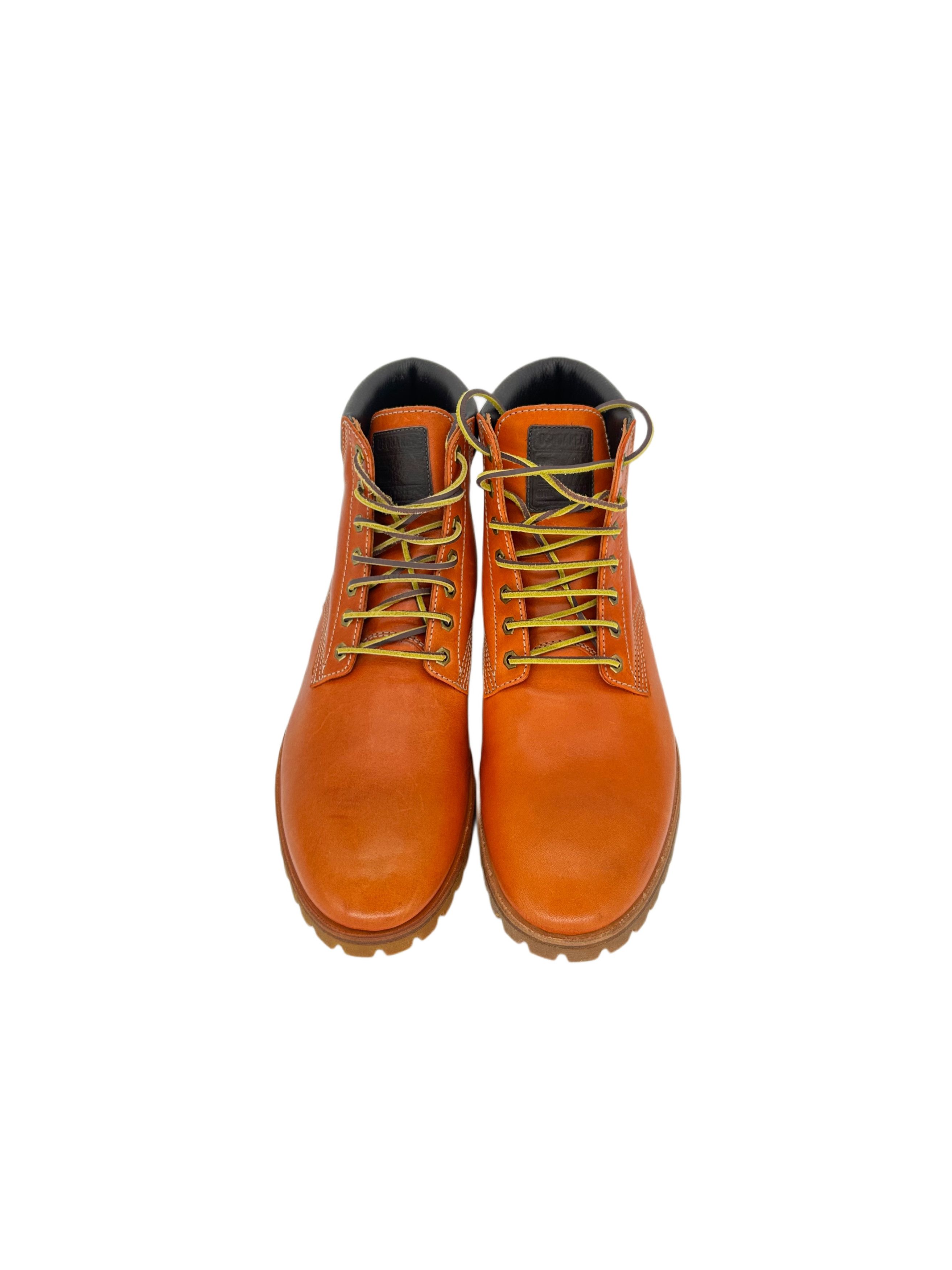 Dsquared2 Dsquared2 Orange Leather Ankle Boots Size US 11 / EU 44 - 4 Thumbnail