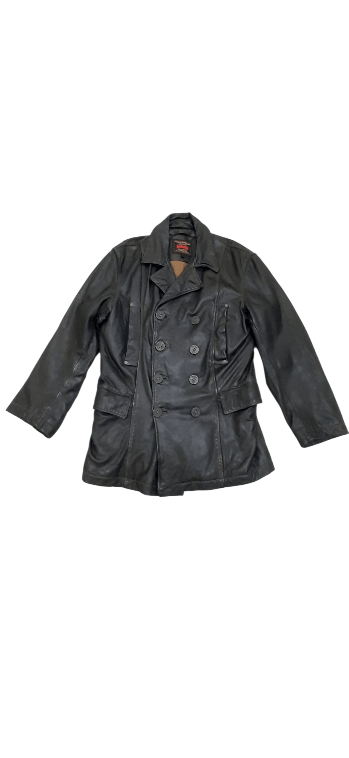 Schott Schott leather Pea Coat Size US L / EU 52-54 / 3 - 1 Thumbnail