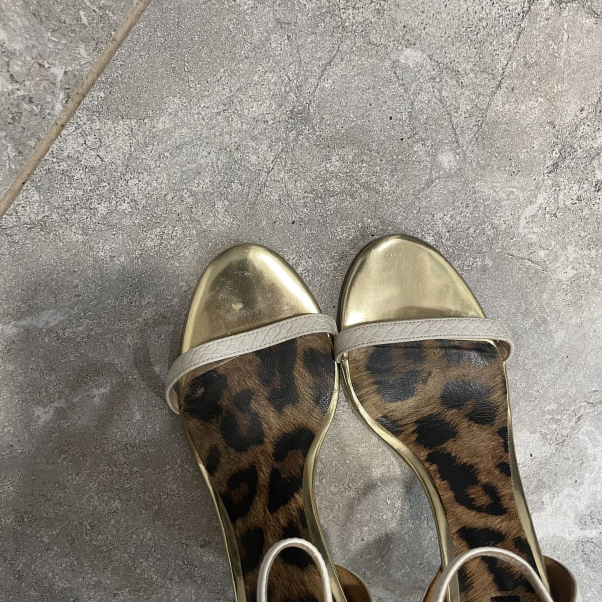 Just Cavalli 38 VINTAGE JUST CAVALLI 90s LEO HEELS shoes slip sandals zip Size US 8 / IT 38 - 9 Thumbnail