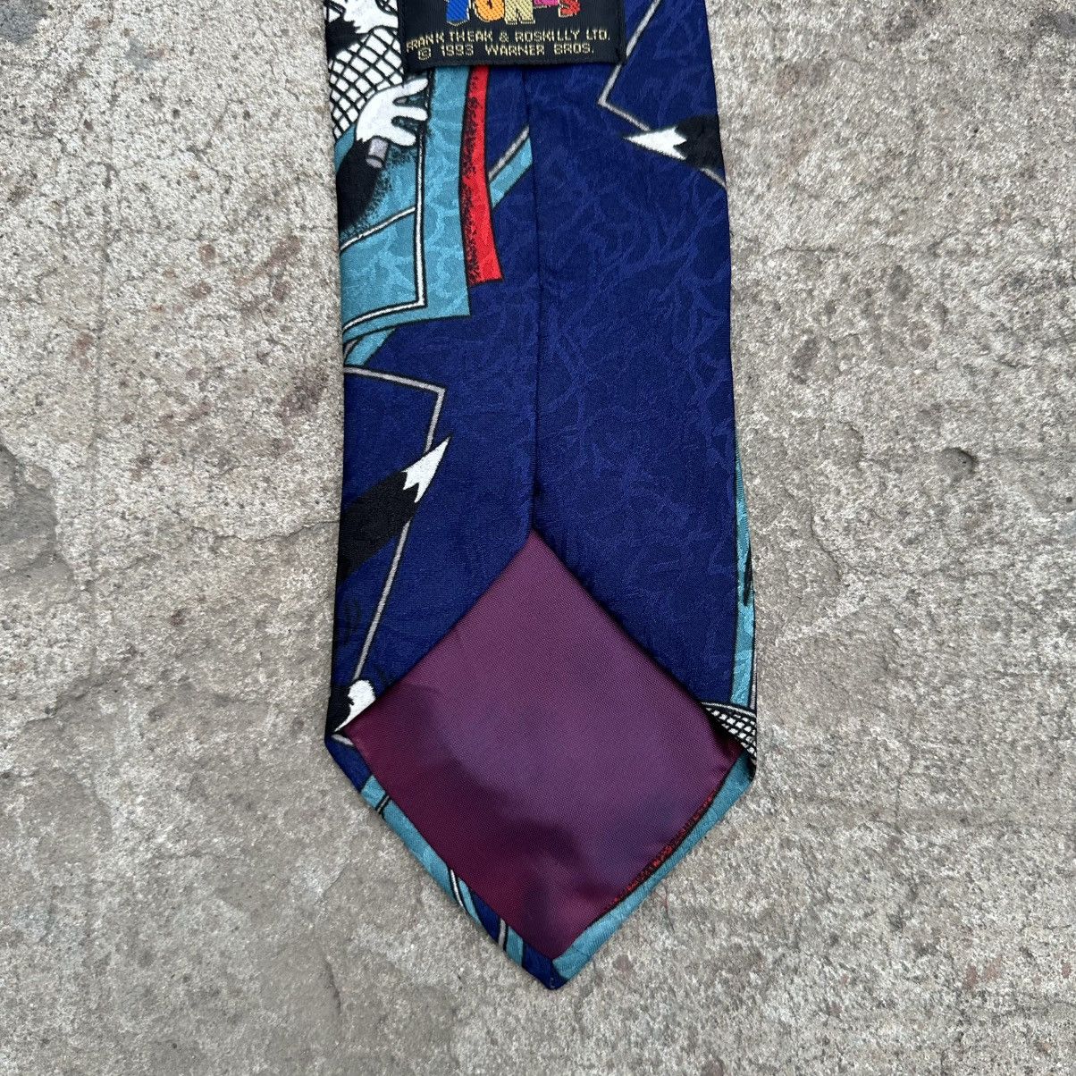 Japanese Brand Vintage Warner Bros Tie Silk Looney Tunes 1993 Y2K Old Money Size ONE SIZE - 10 Thumbnail