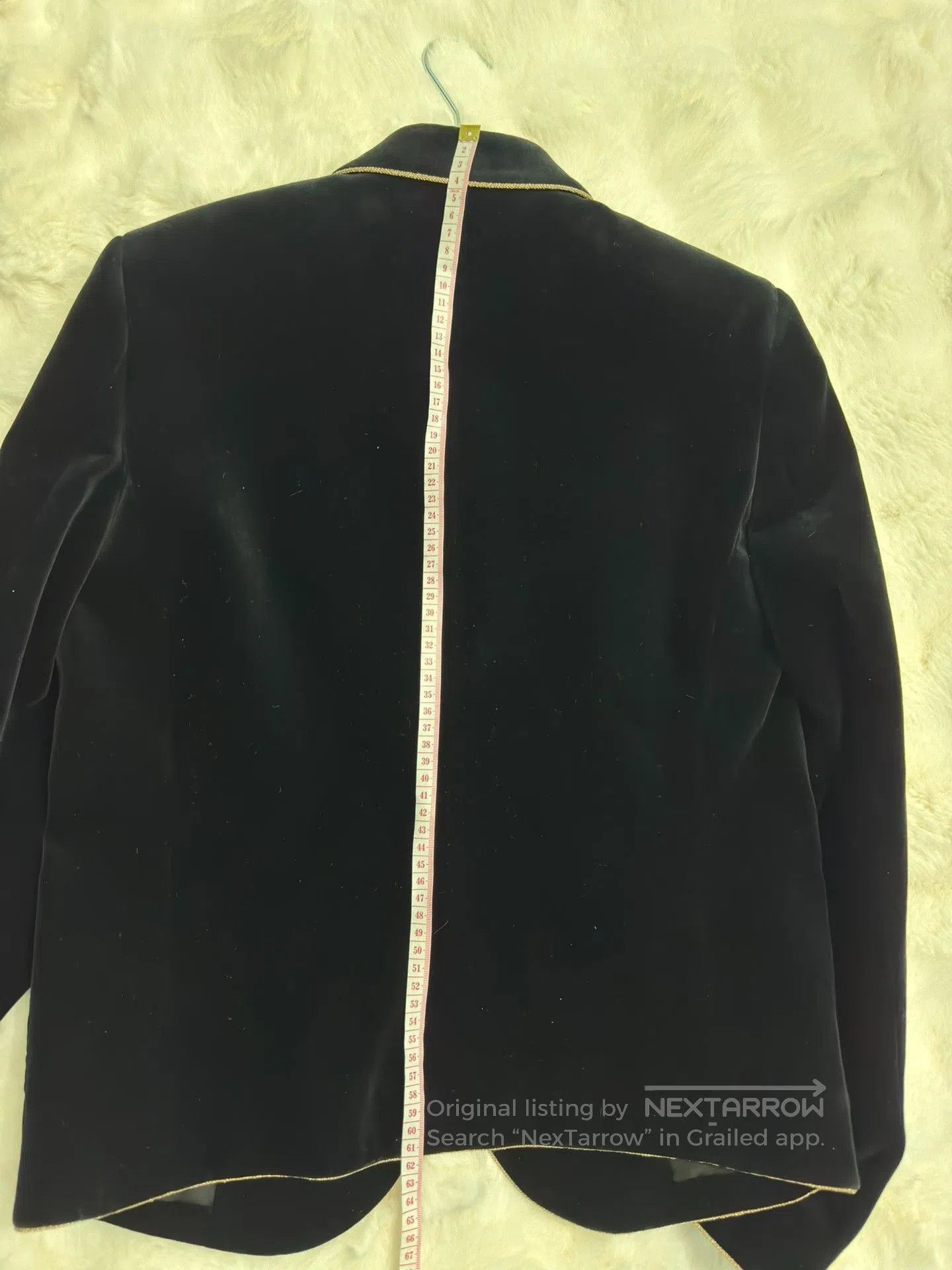 Saint Laurent Paris Saint Laurent Black Velvet Gold Trim Blazer. Size US XS / EU 42 / 0 - 9 Thumbnail