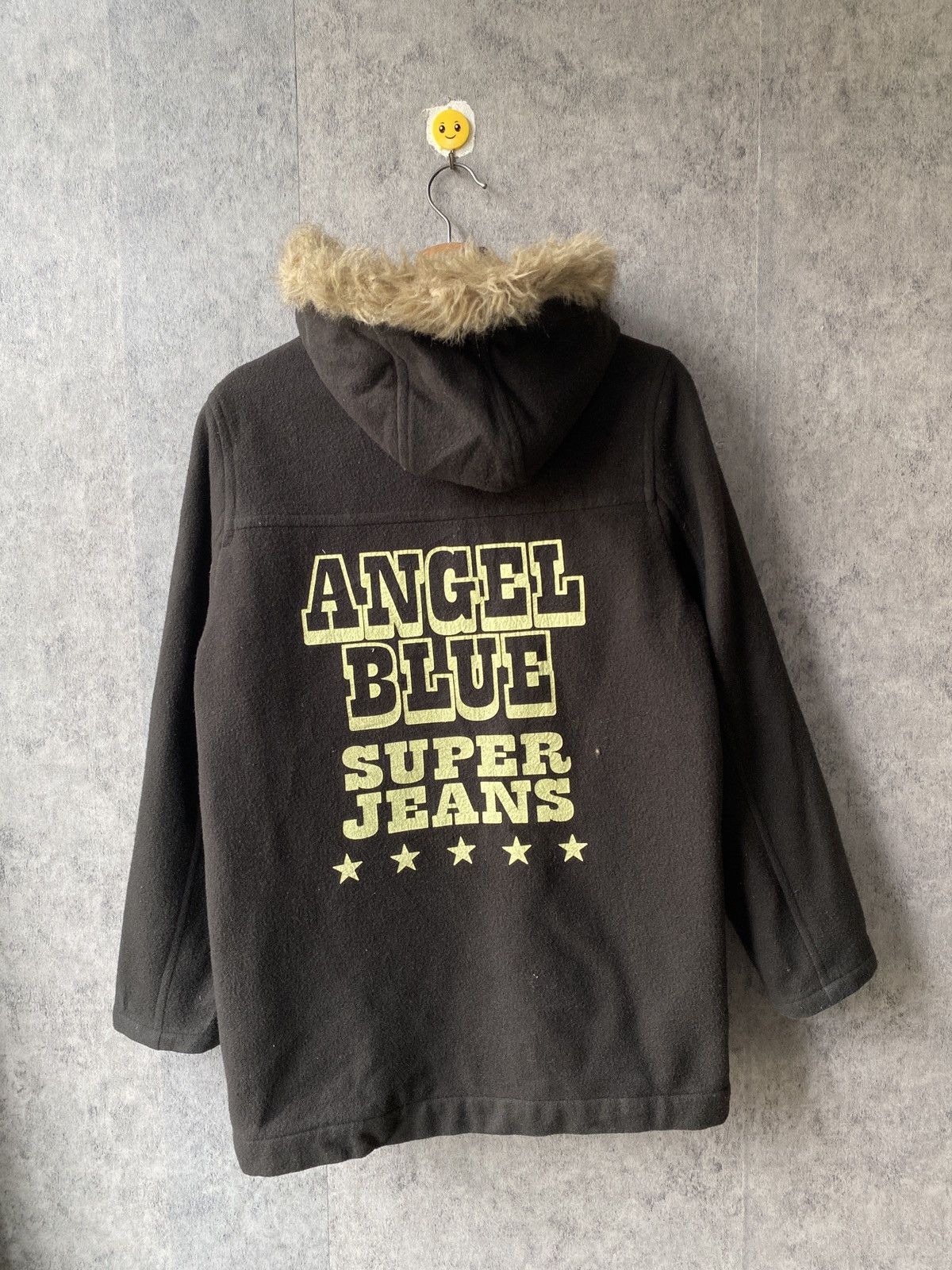 Angel Blue 2000s Angel Blue Wool Fur Hoodie Zipper Jacket Size US L / EU 52-54 / 3 - 3 Thumbnail