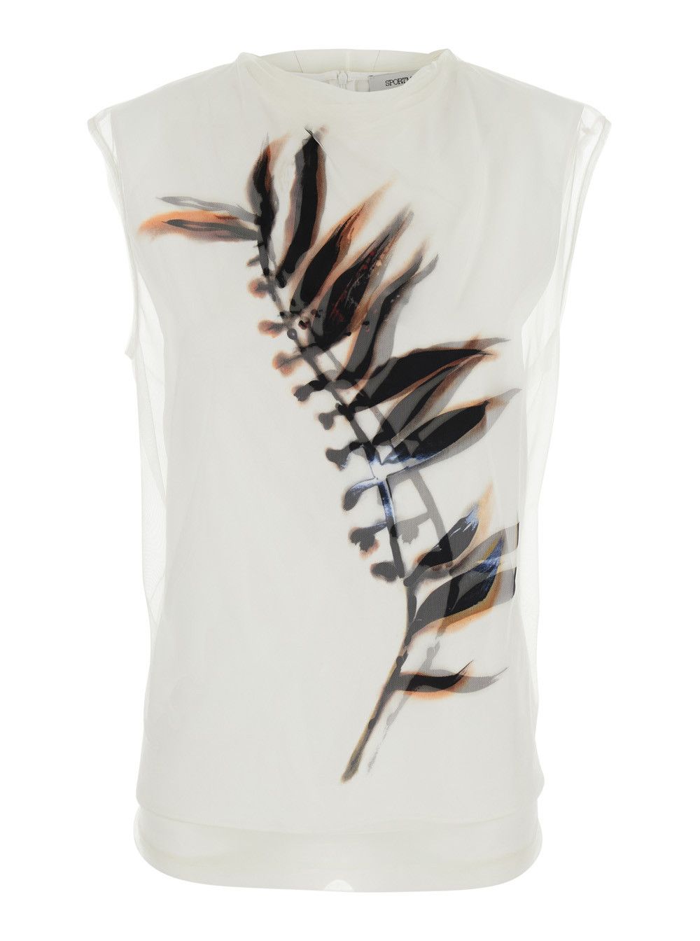 Sportmax SPSGENERO White Shirt with Long Sleeves and Pointed Collar in Polyamide for Women Size S / US 4 / IT 40 - 1 Thumbnail