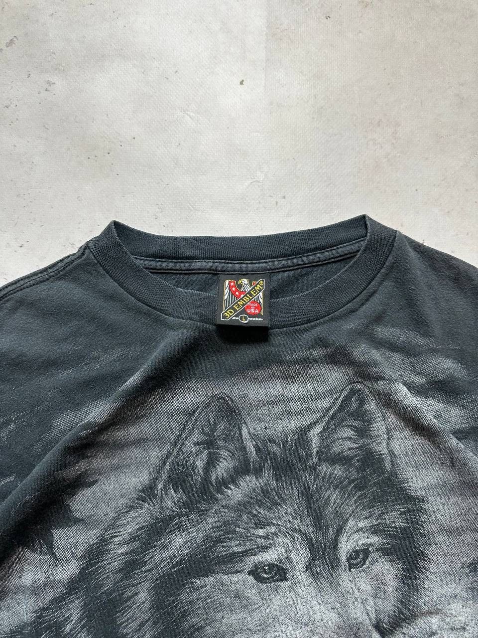 Vintage Vintage 3D Emblem Wolf Made In USA Boxy T-shirt Y2K L Size US L / EU 52-54 / 3 - 3 Thumbnail