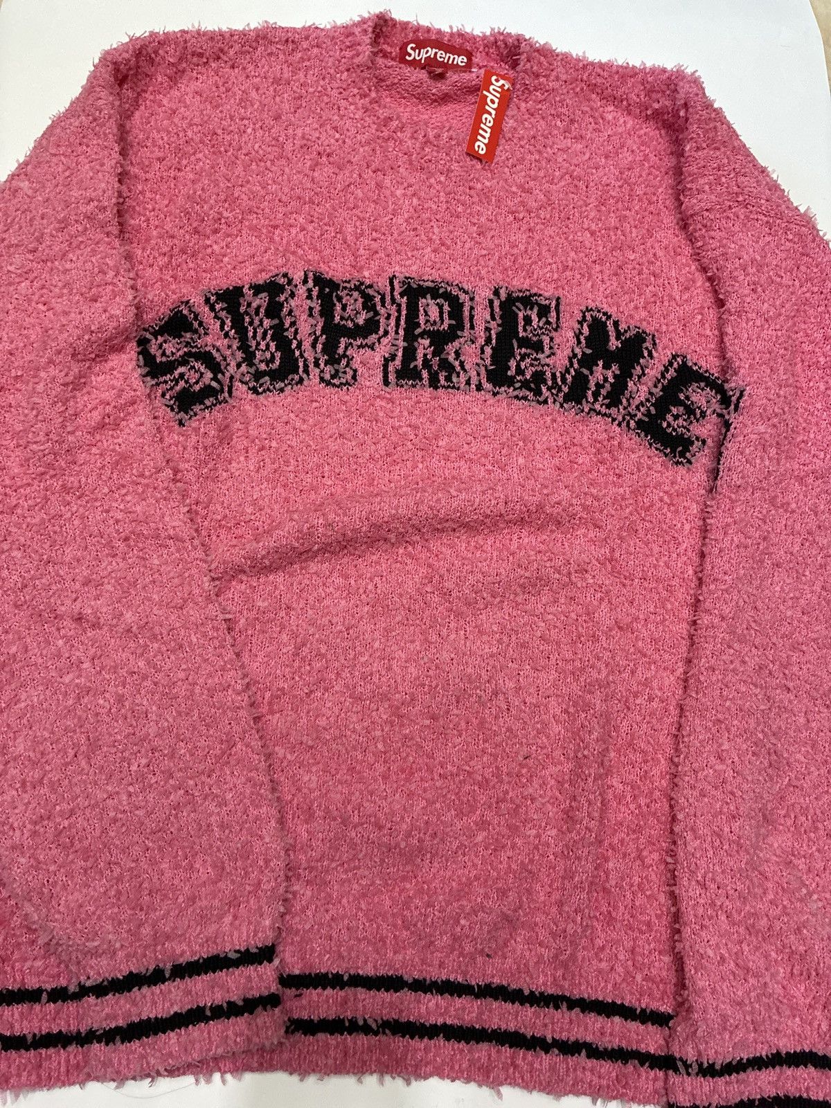 Supreme Supreme Textured Arc Sweater Pink Size US L / EU 52-54 / 3 - 3 Thumbnail