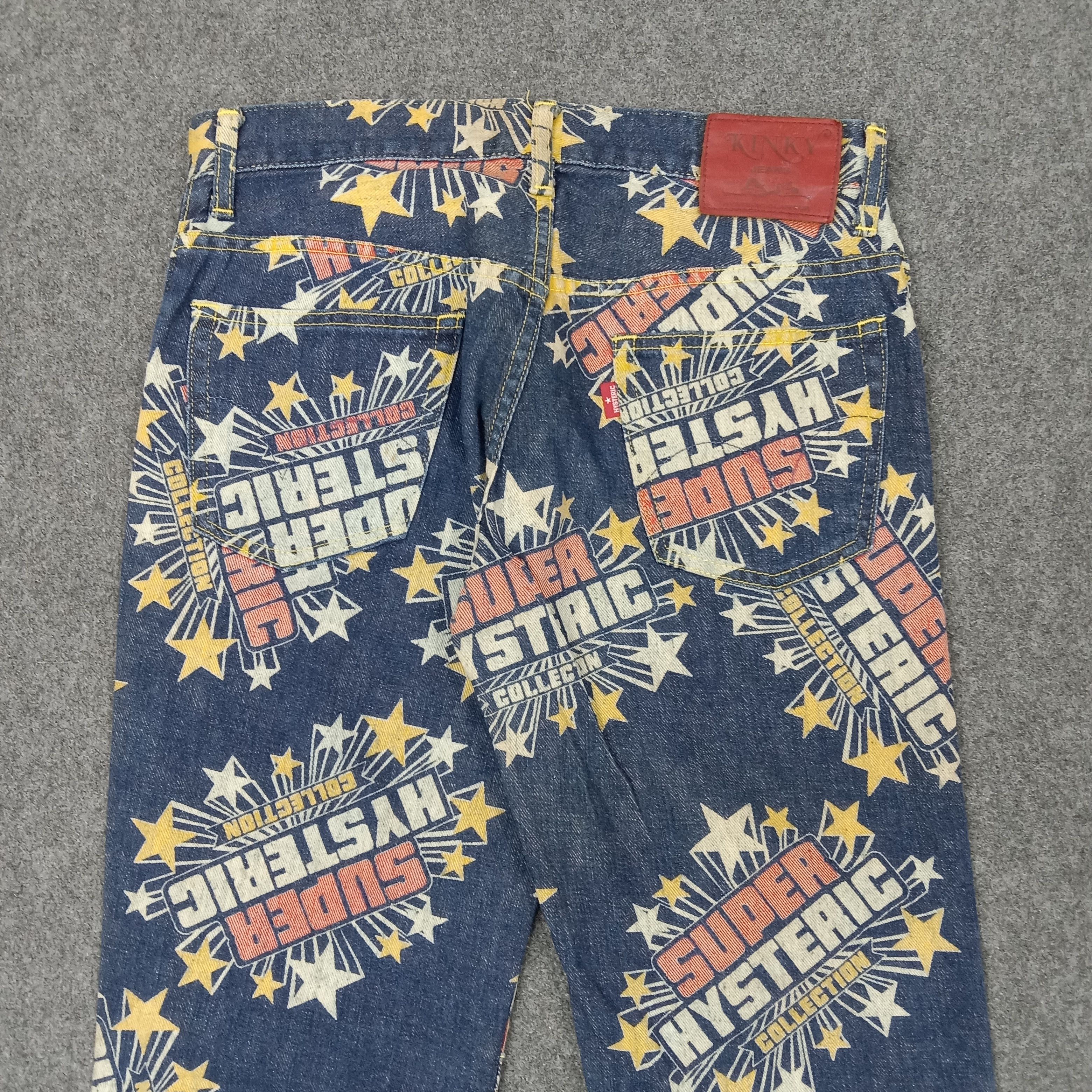Hysteric Glamour Hysteric Glamour Japanese Art Overprint Denim Jeans C235N23 Size US 29 - 2 Thumbnail
