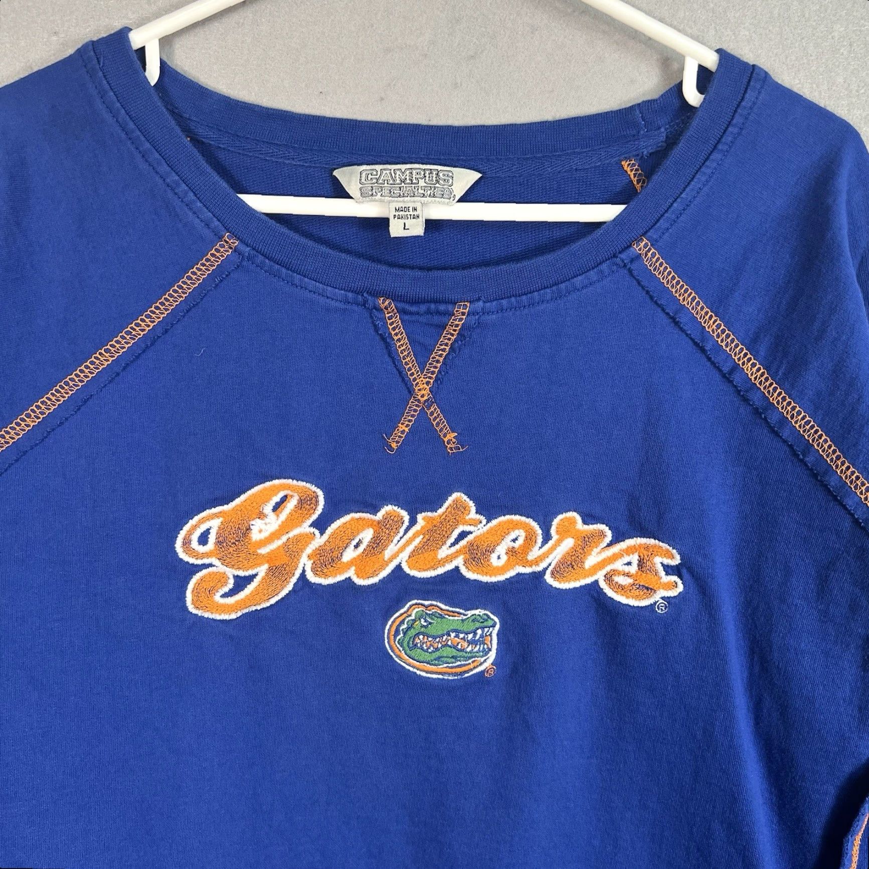 Vintage Campus Specialties Sweatshirt Womens Large Blue Florida Gators Pullover Size L / US 10 / IT 46 - 4 Thumbnail