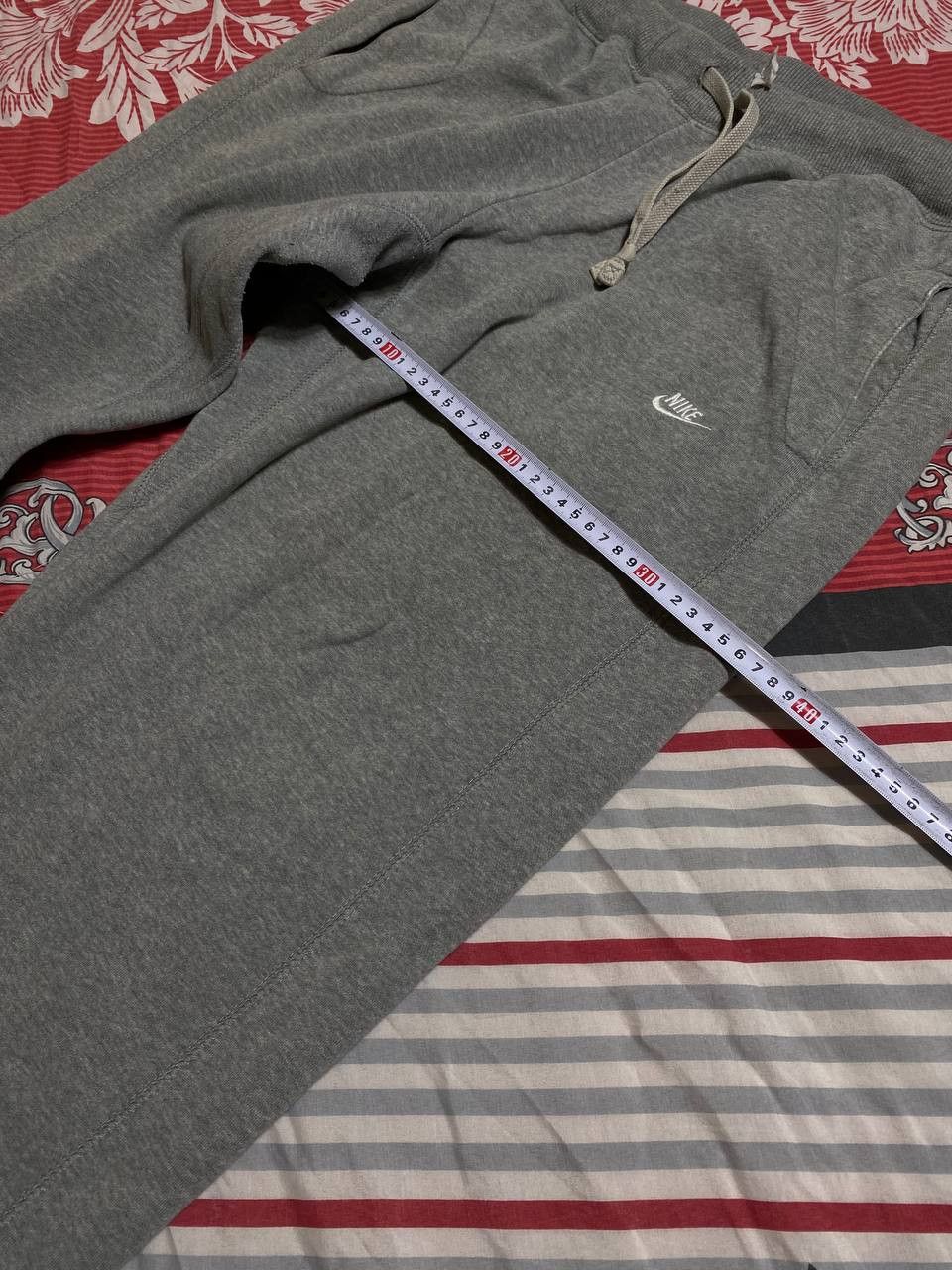 Nike × Vintage Nike gray sweatpants baggy fit wide leg streetwear hype Size US 32 / EU 48 - 6 Thumbnail