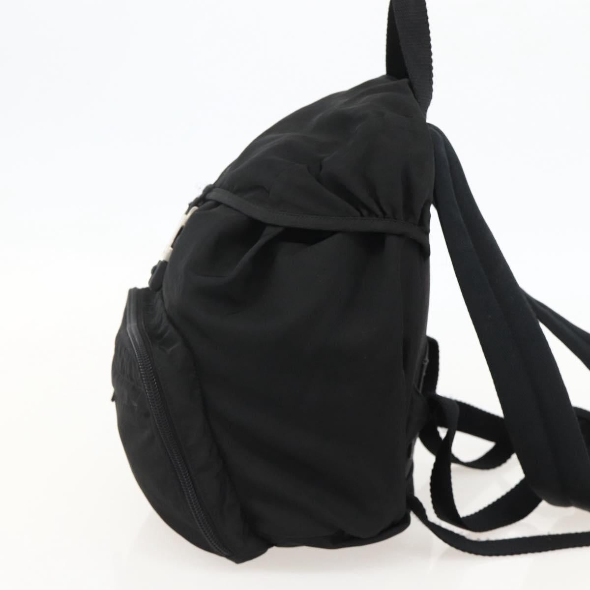 PRADA Backpack Nylon Black Silver Auth 175381 PRADA Backpack Nylon Black Silver Auth 175381 - Jerrillo main image 3