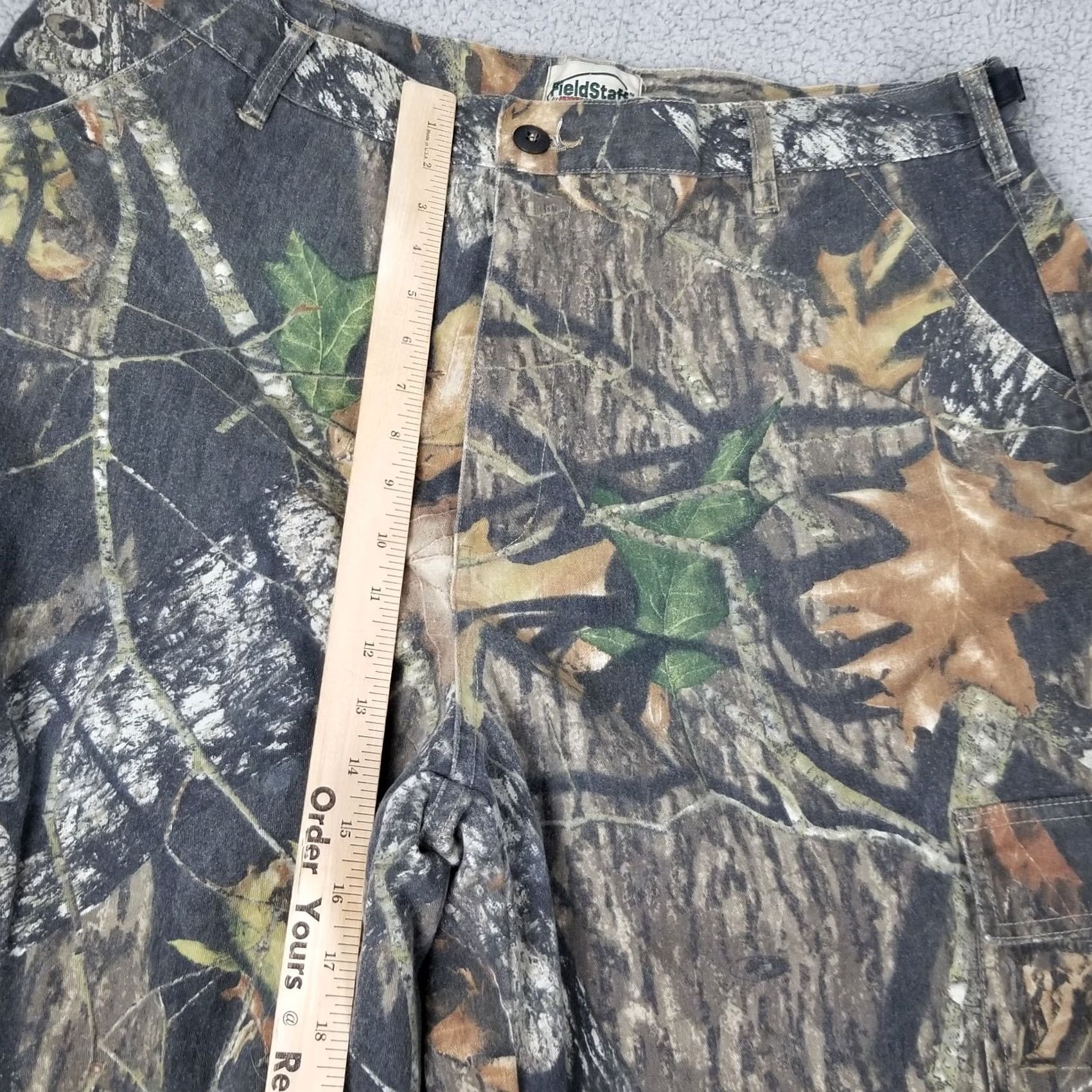 Vintage Mossy Oak FieldStaff Pants Mens XL Cargo Adjustable Hunting 38x33 Camouflage Mossy Oak Size US 38 / EU 54 - 3 Thumbnail