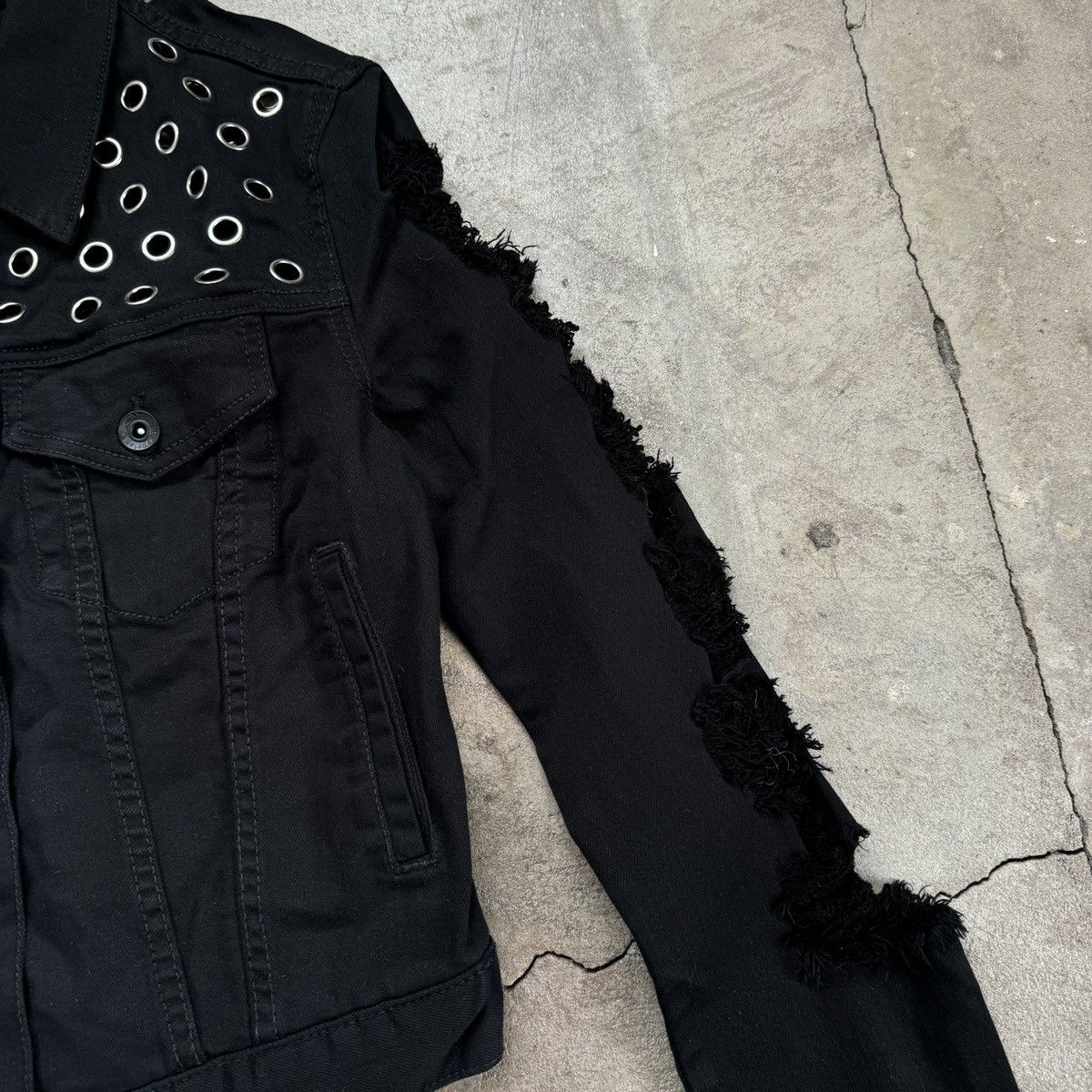 20471120 × Beauty Beast × Seditionaries Band Of Gypsies Punk Distressed Ringed Jacket Size S / US 4 / IT 40 - 4 Thumbnail