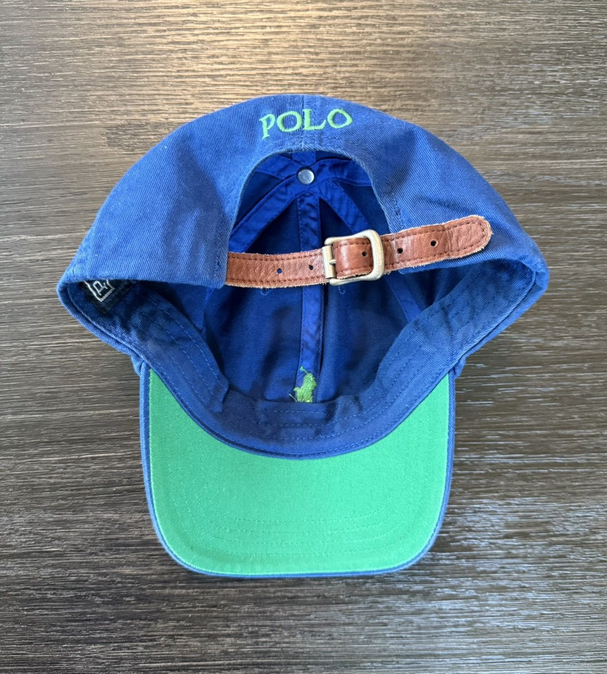 Polo Ralph Lauren Vintage Polo Ralph Lauren Blue Strapback Hat 90s Size ONE SIZE - 1 Thumbnail