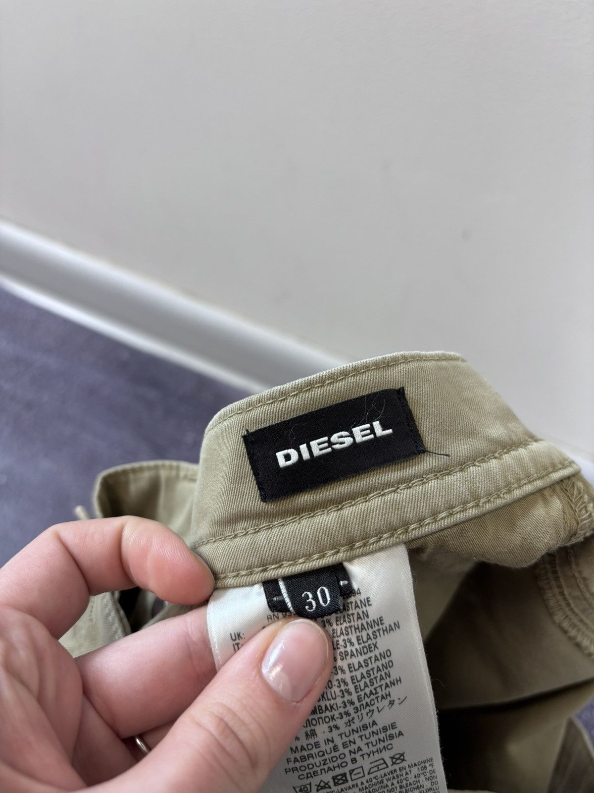 Diesel Diesel Tepphar NWT Men’s Beige Slim Fit Stretch Chino Pants Size US 30 / EU 46 - 12 Thumbnail