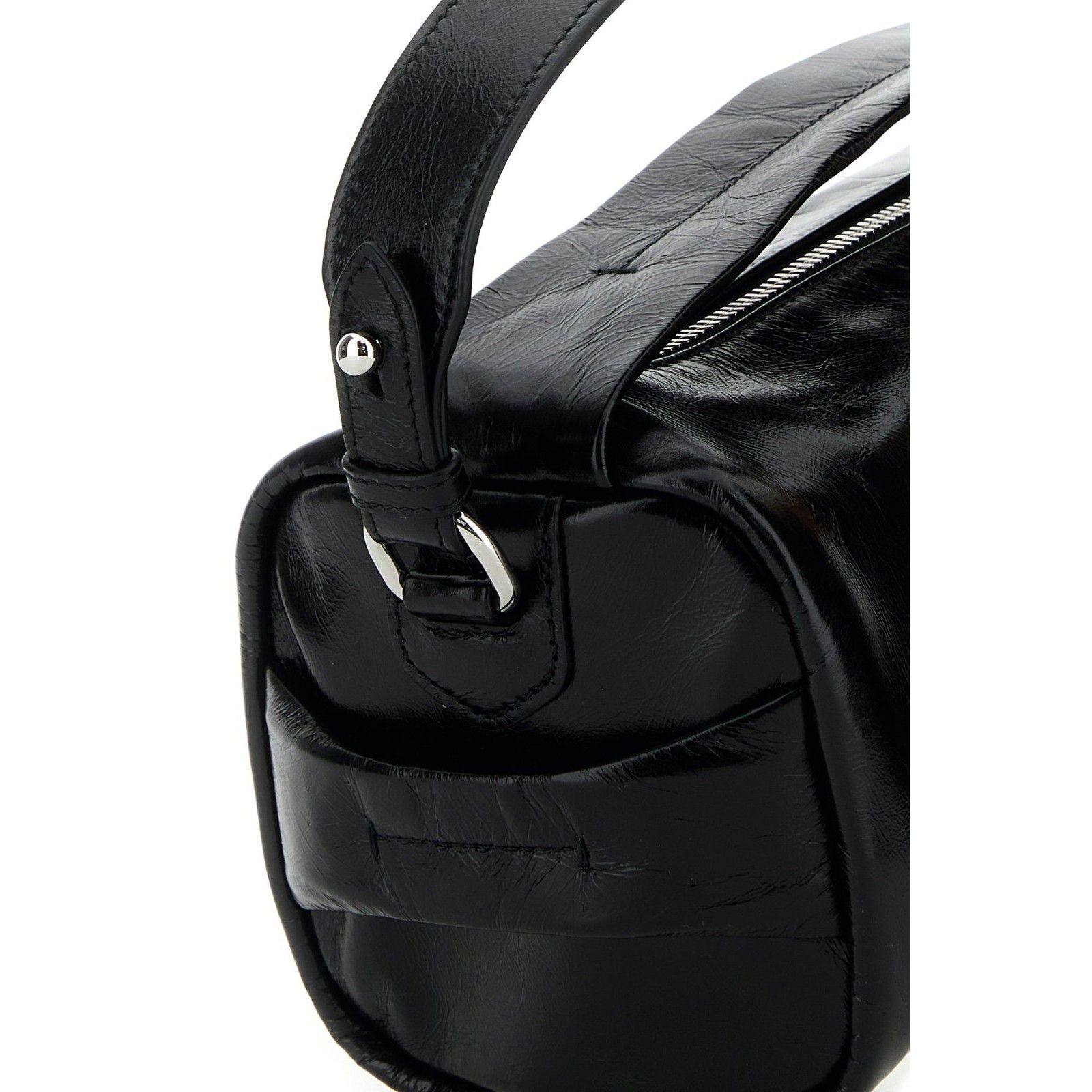 Prada PRADA Black Leather Handbag New And Authentic Size ONE SIZE - 4 Thumbnail