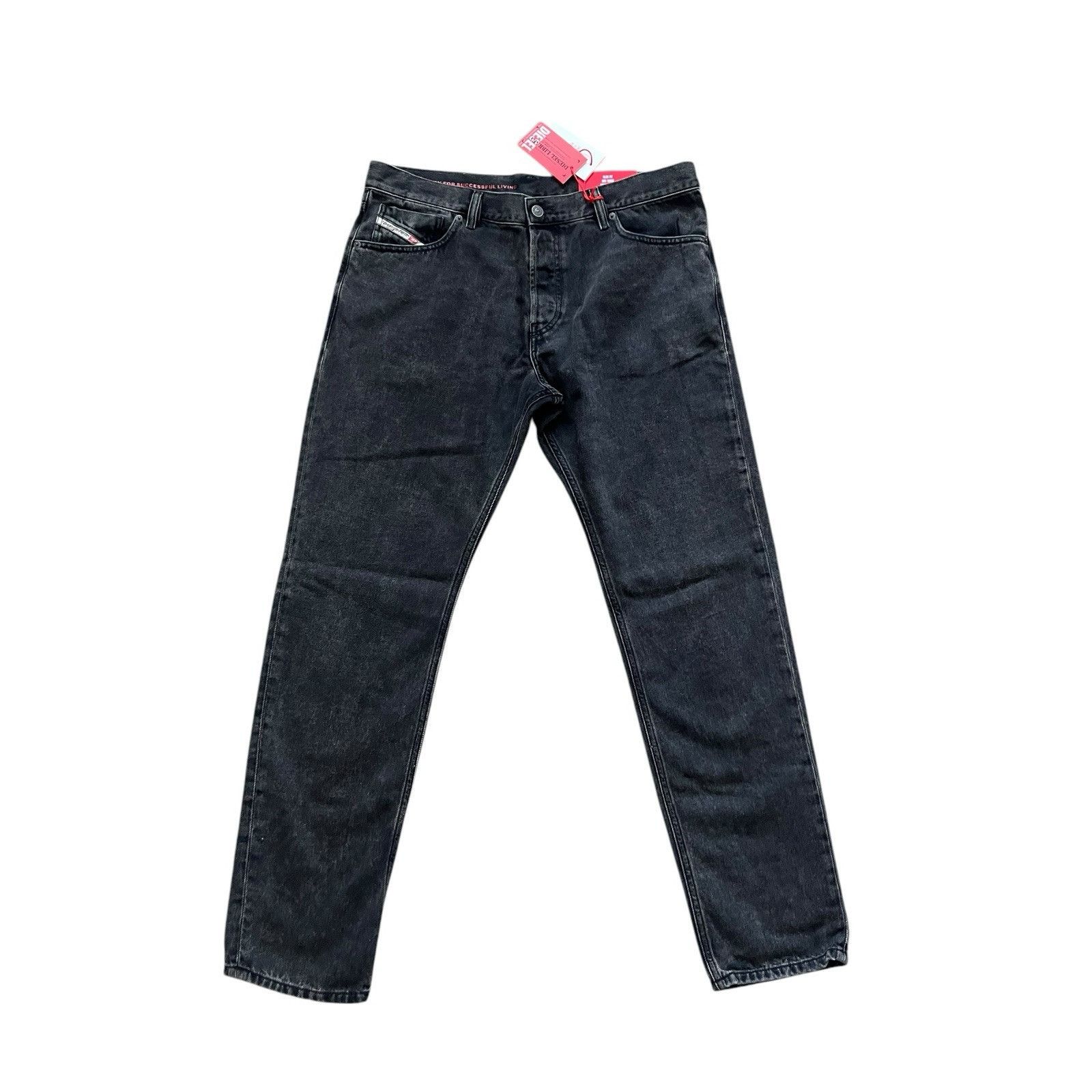 Diesel Diesel Mens Jeans Slim Fit Straight Leg Black Size 34/32 Size US 34 / EU 50 - 1 Thumbnail