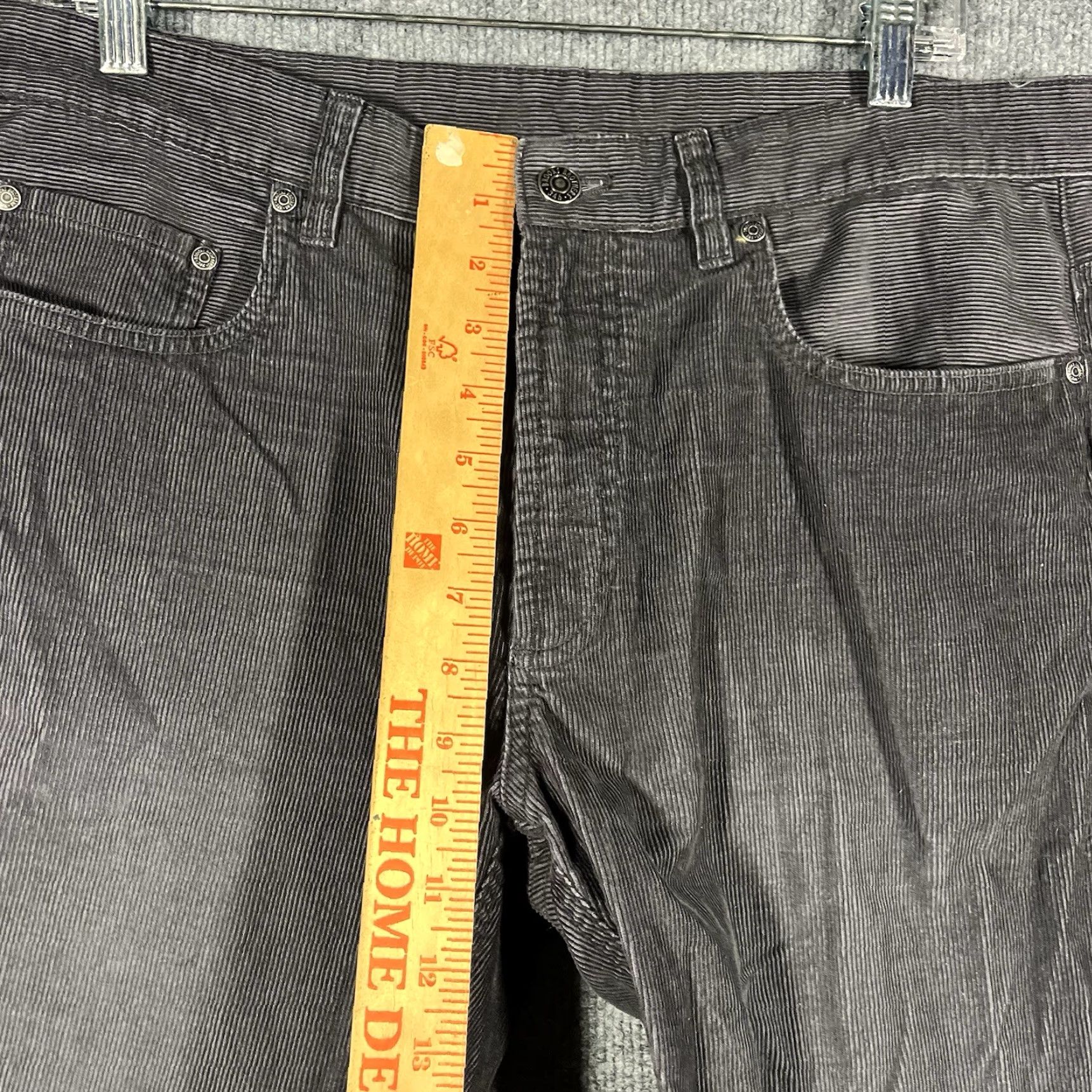Brooks Brothers Brooks Brothers Pants Corduroy 34x30 Mens Black Dark Gray 100% Cotton Size US 34 / EU 50 - 3 Thumbnail