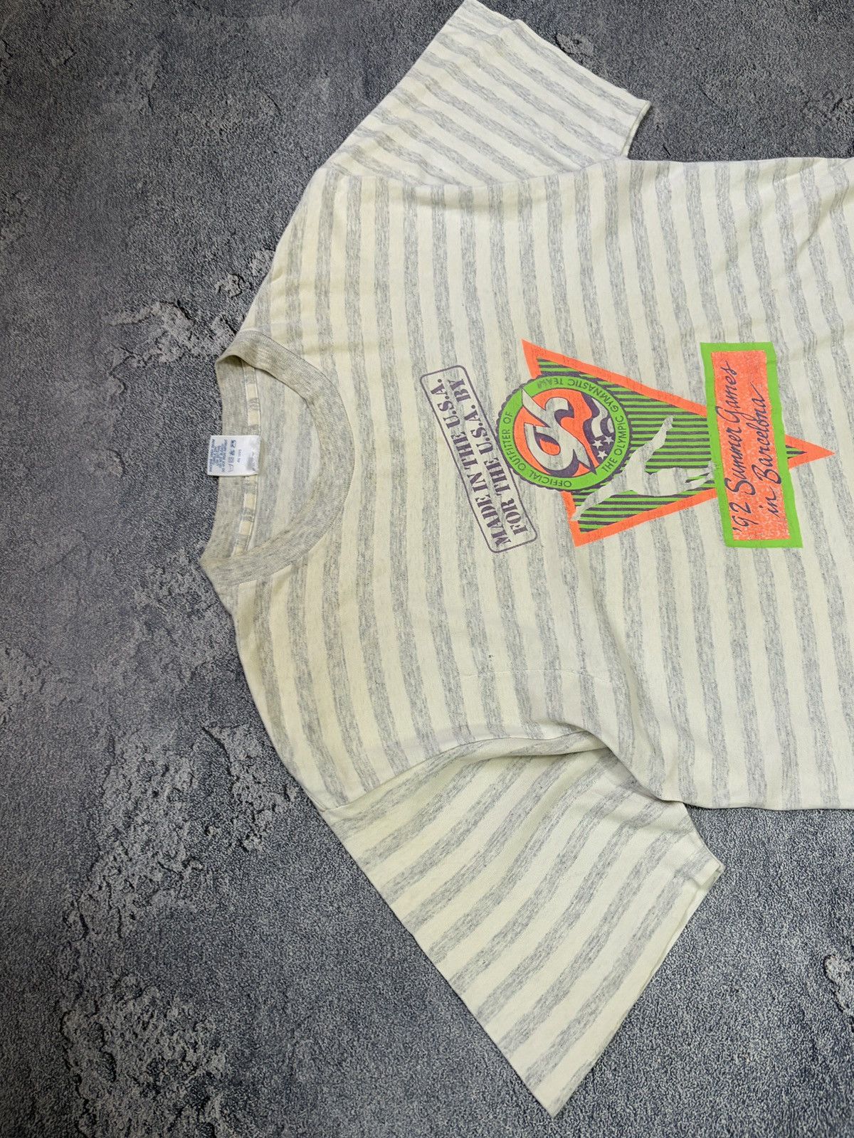 Vintage Vintage 1992 Barcelona Olympics T-Shirt Belton USA L Size US L / EU 52-54 / 3 - 5 Thumbnail