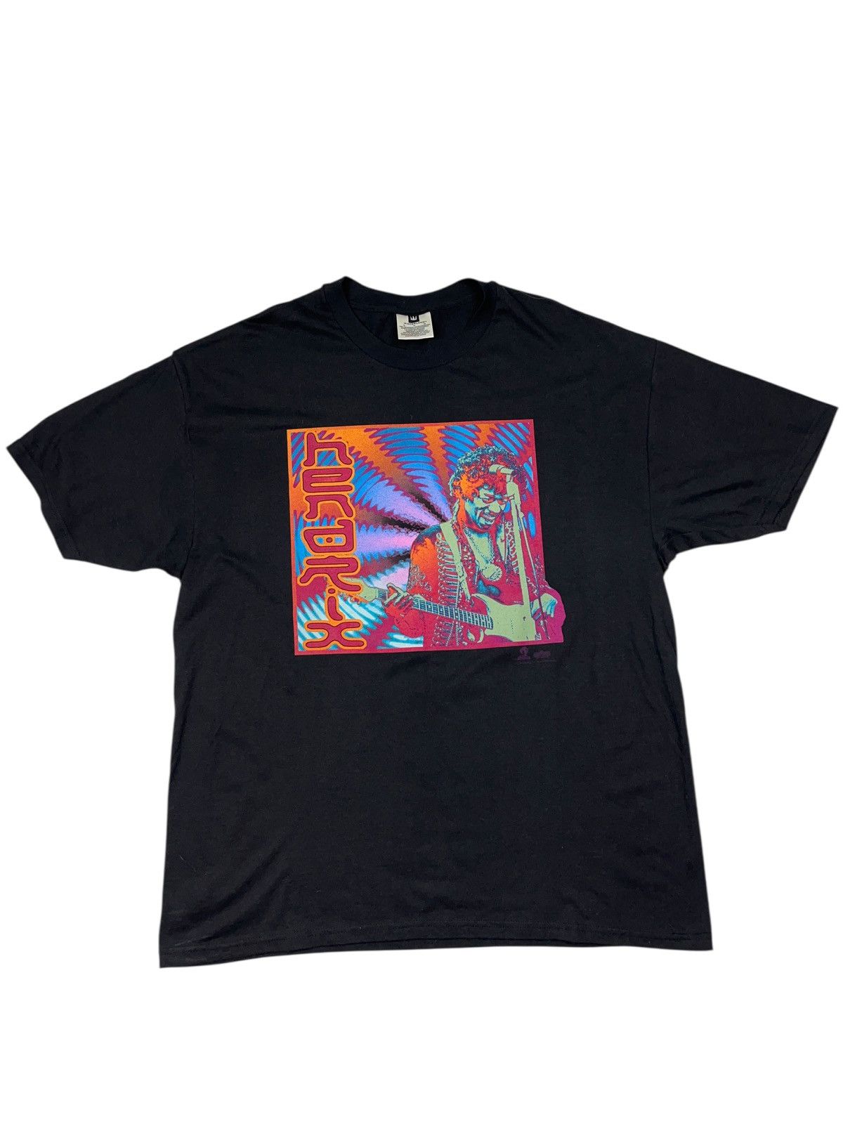 Jimi Hendrix Vintage 1997 Jimi Hendrix Psychedelic Winterland T-shirt Size US XL / EU 56 / 4 - 1 Thumbnail
