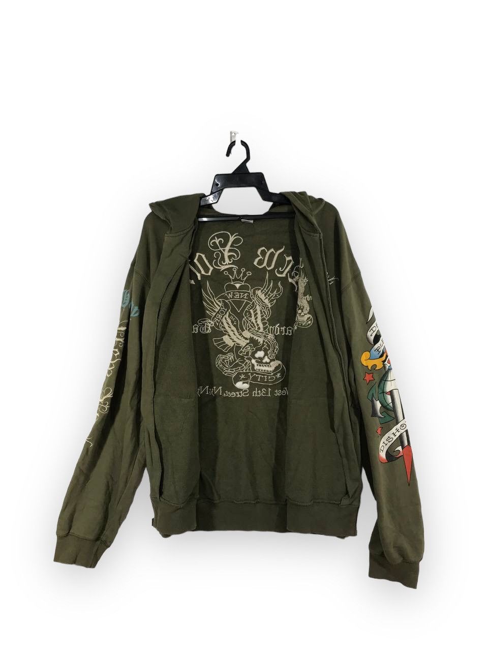 Ed Hardy Rare Design skull tattoo new york Size US XXL / EU 58 / 5 - 7 Thumbnail