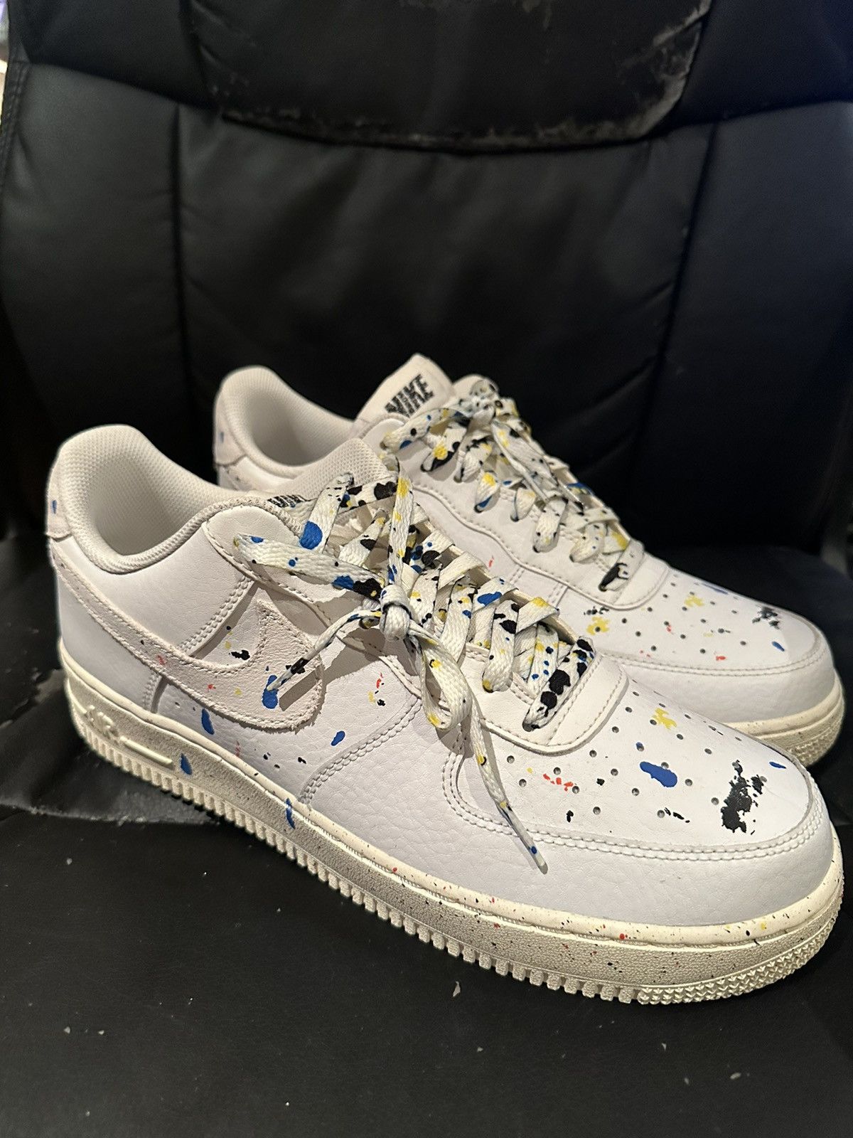 custom nike air force 1 splatter paint