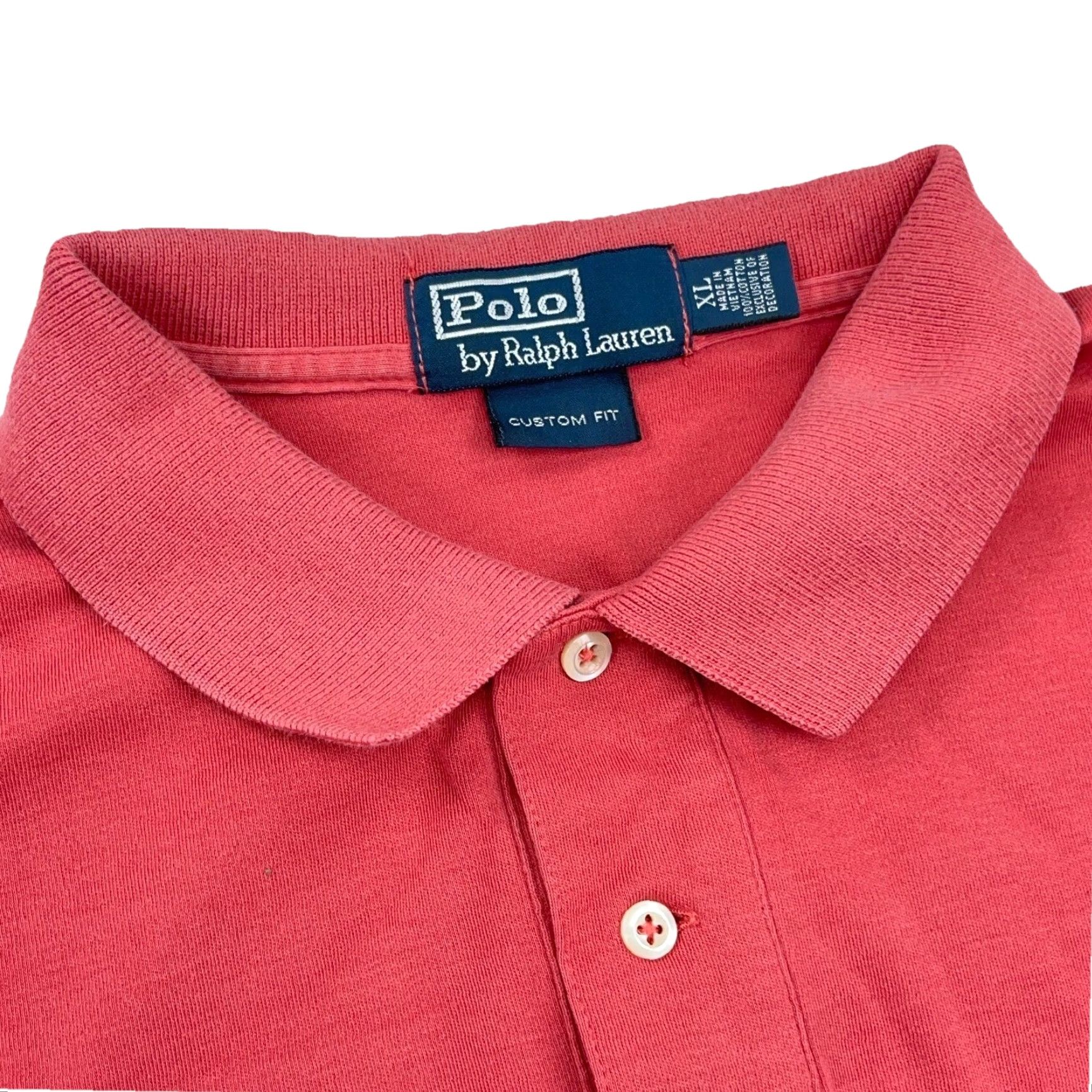 Polo Ralph Lauren Ralph Lauren Polo Shirt Men XL Pink Blue Custom Fit Fine Soft Touch Cotton Golf Polo Shirt XL Pink Blue Mens Regular Cotton Golf Polo by Ralph Lauren Size US XL / EU 56 / 4 - 3 Thumbnail