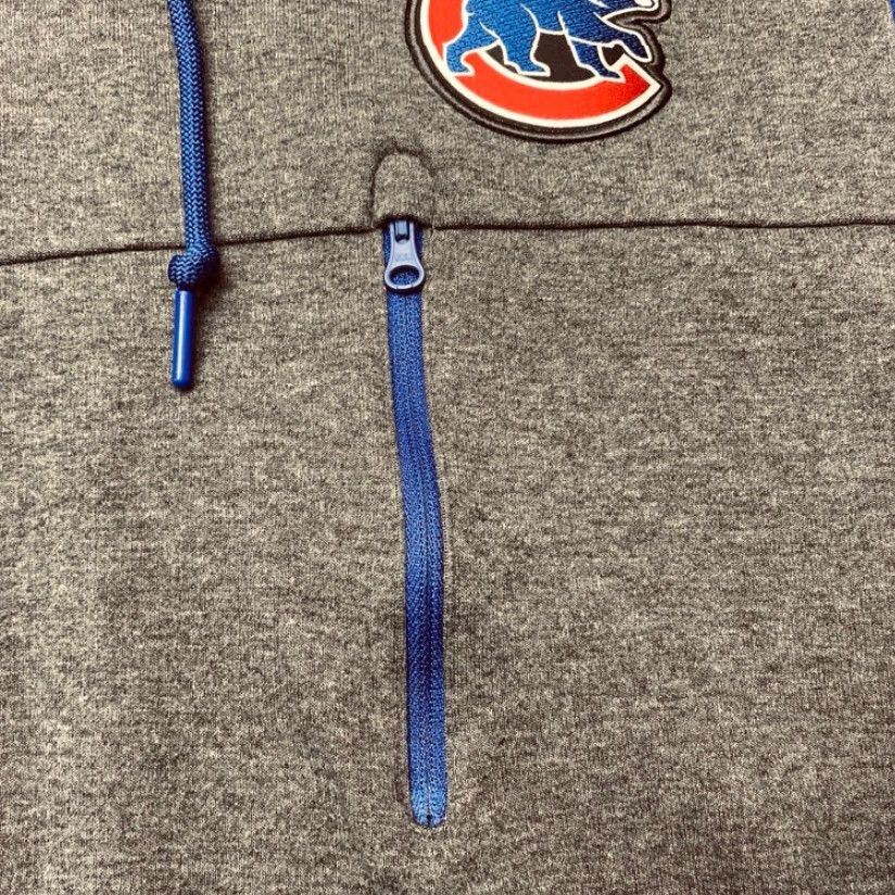 Nike NIKE BSBL CHICAGO CUBS Mens Large Hoodie Gray Chest Pocket Heavy Sweatshirt 8215 Size US L / EU 52-54 / 3 - 6 Thumbnail