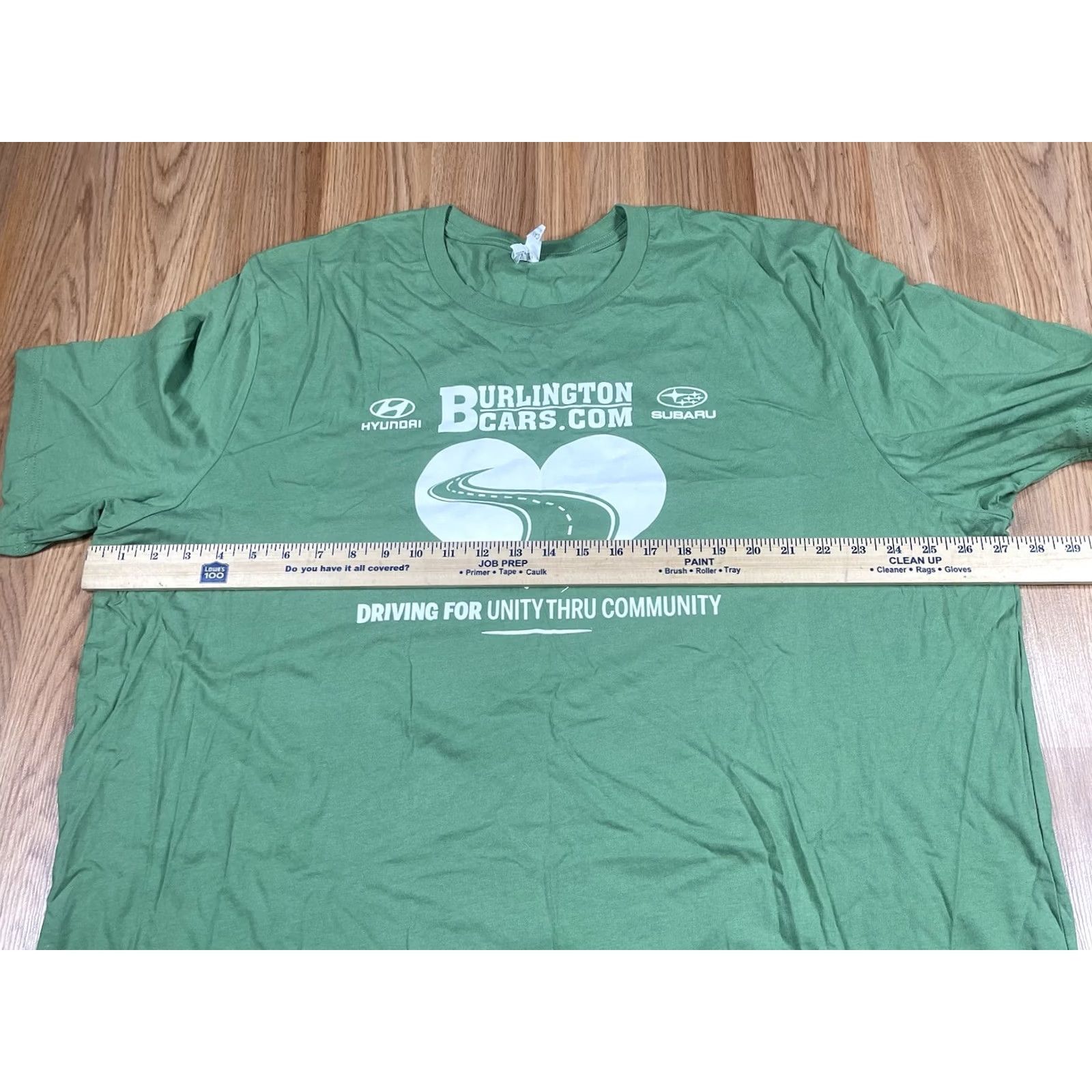 Vintage VINTAGE Canvas T-Shirt Mens 3XL Green Short Sleeve Cotton Bell a + Canvas Burlington Cars.Com Shirt Men Green 3XL Size US XXL / EU 58 / 5 - 5 Thumbnail