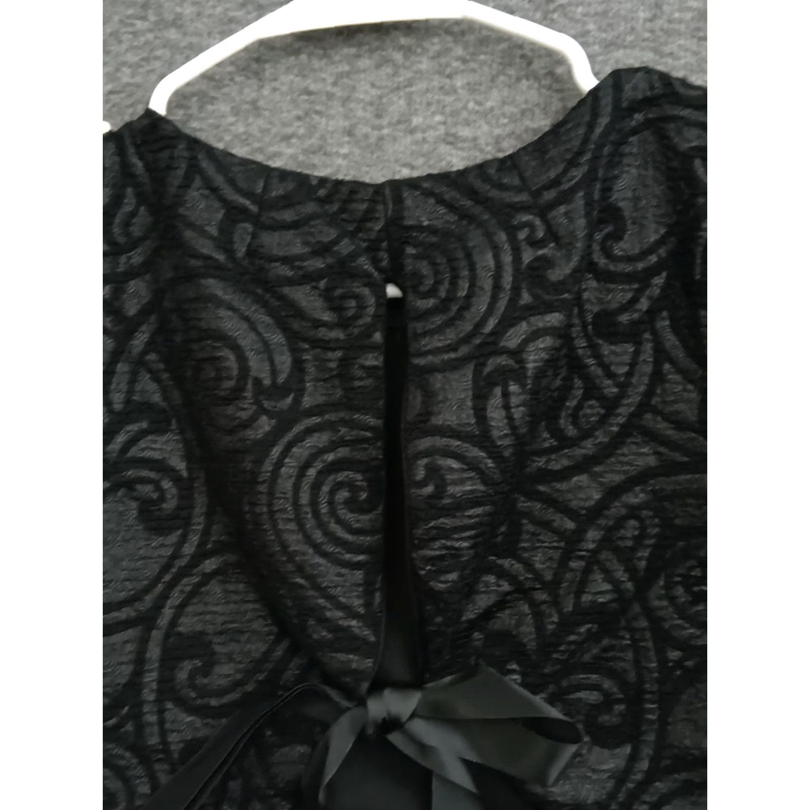 Vintage Codigo Top Womens L Black Paisley Sleeveless Back Tie Formal Crop Size L / US 10 / IT 46 - 7 Thumbnail
