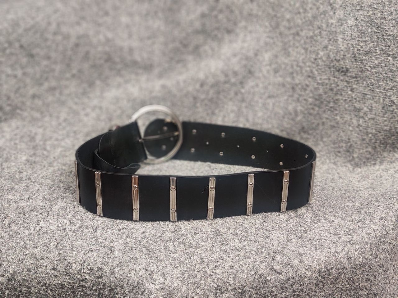 The Kooples The Kooples Design voluminous leather belt with metal logos Size ONE SIZE - 10 Thumbnail