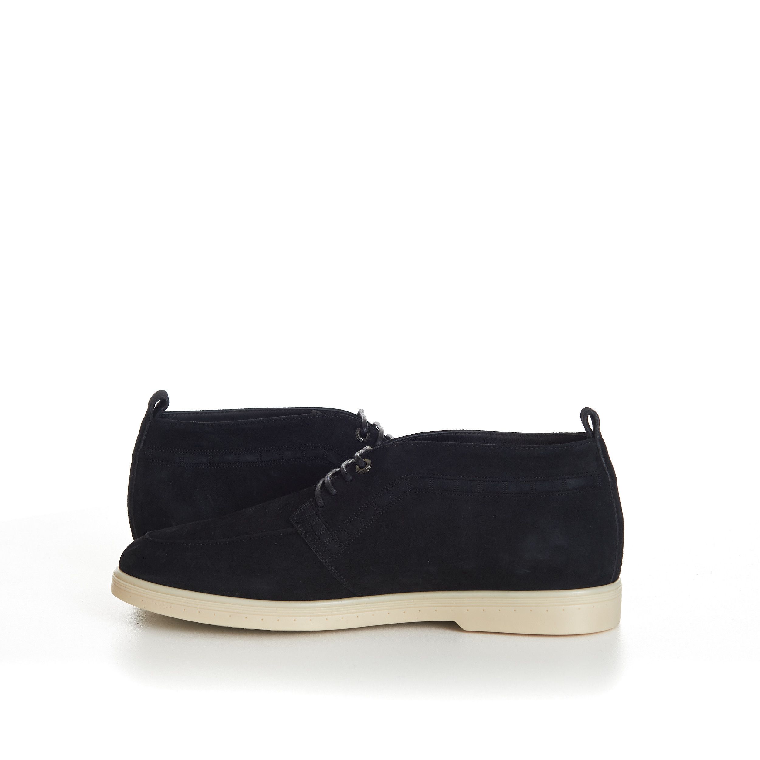 Stefano Ricci Black Suede Lace Up Chukka Boots With Rubber Soles Size US 8.5 / EU 41-42 - 9 Thumbnail