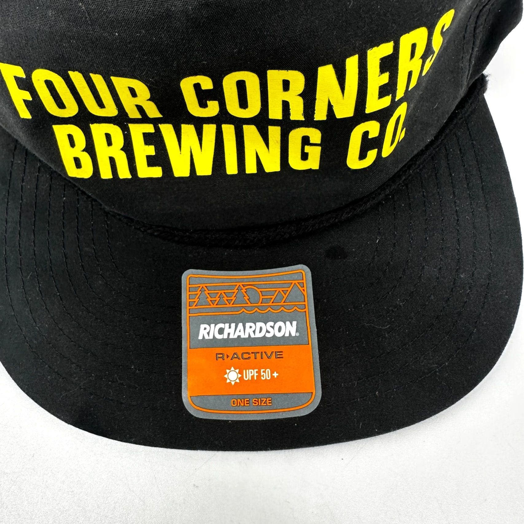 Vintage Richardson Four Corners Brewing Co. Hat Mens Snapback Black Adjustable Size ONE SIZE - 3 Thumbnail