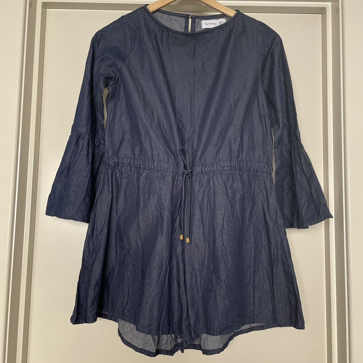 FAITHFULL New Handmade Playsuit - Limited piece -soft light Cotton Size 27" / US 4 / IT 40 - 11 Thumbnail