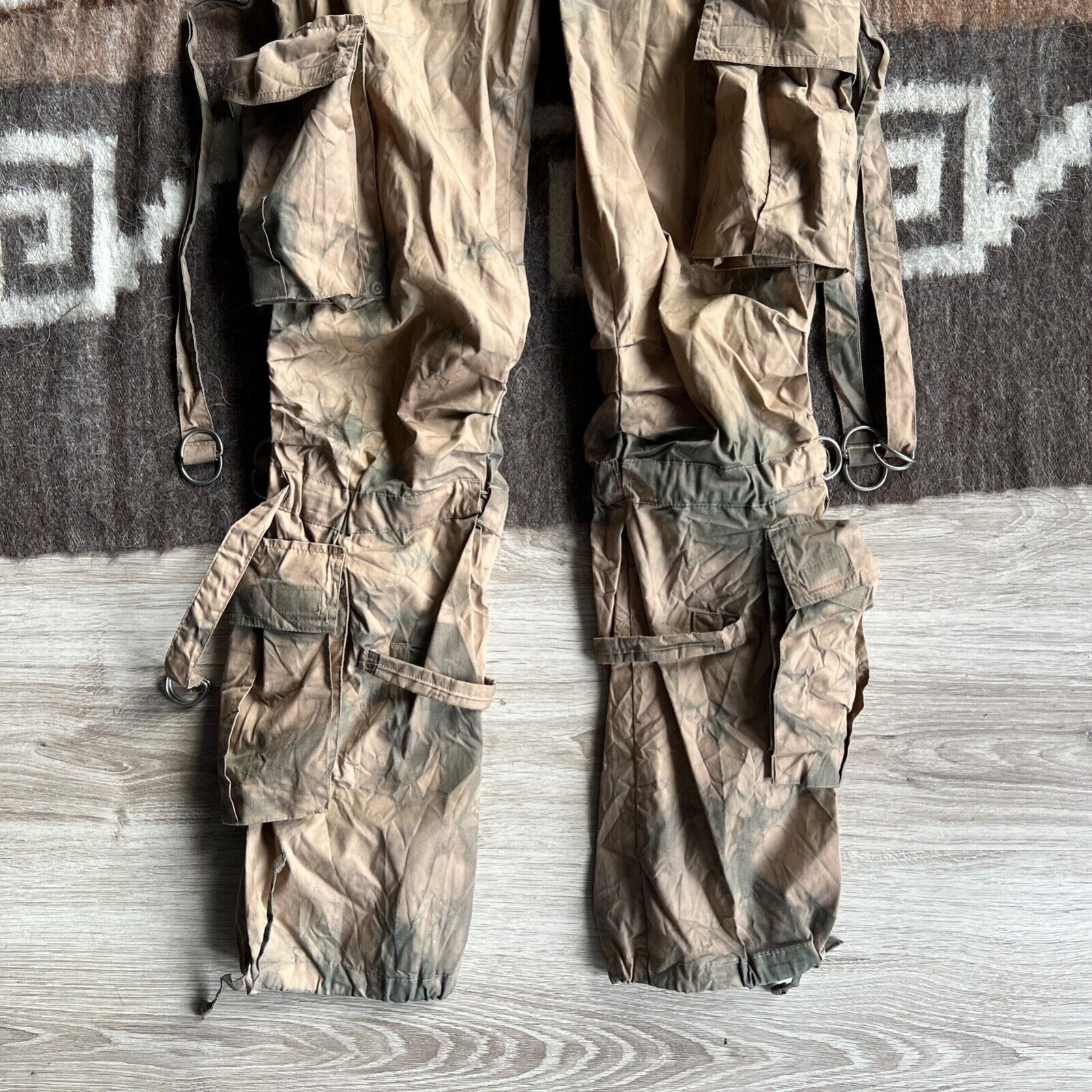 Vintage Million X Y2K Cargo Cotton Bondage Cargo Pants 8914AC Size 28" / US 6 / IT 42 - 4 Thumbnail
