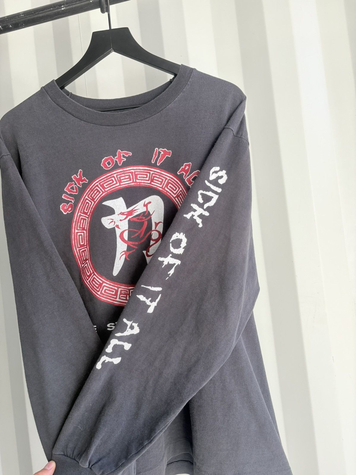 Band Tees Vintage Sick of it All Shirt Faded NYC Distressed Grunge Size US XL / EU 56 / 4 - 3 Thumbnail