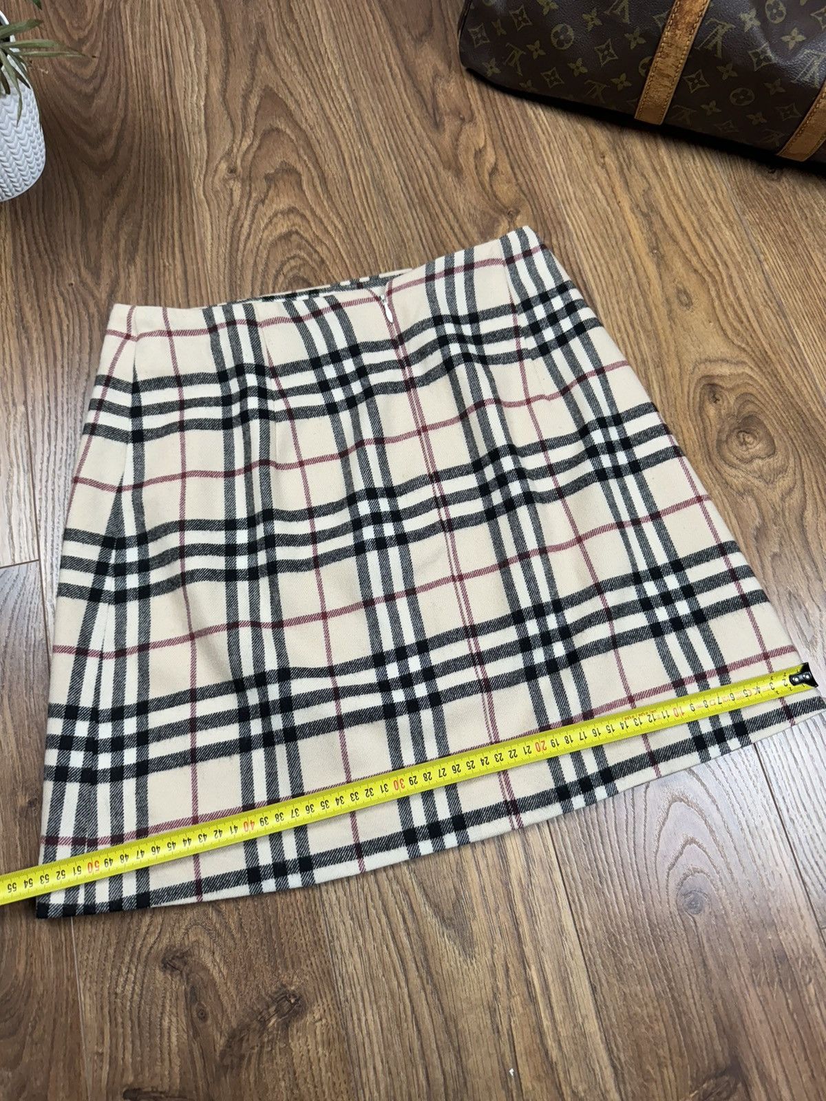 Burberry Vintage wool skirt Burberry Nova Check 90s original Size 30" / US 8 / IT 44 - 5 Thumbnail