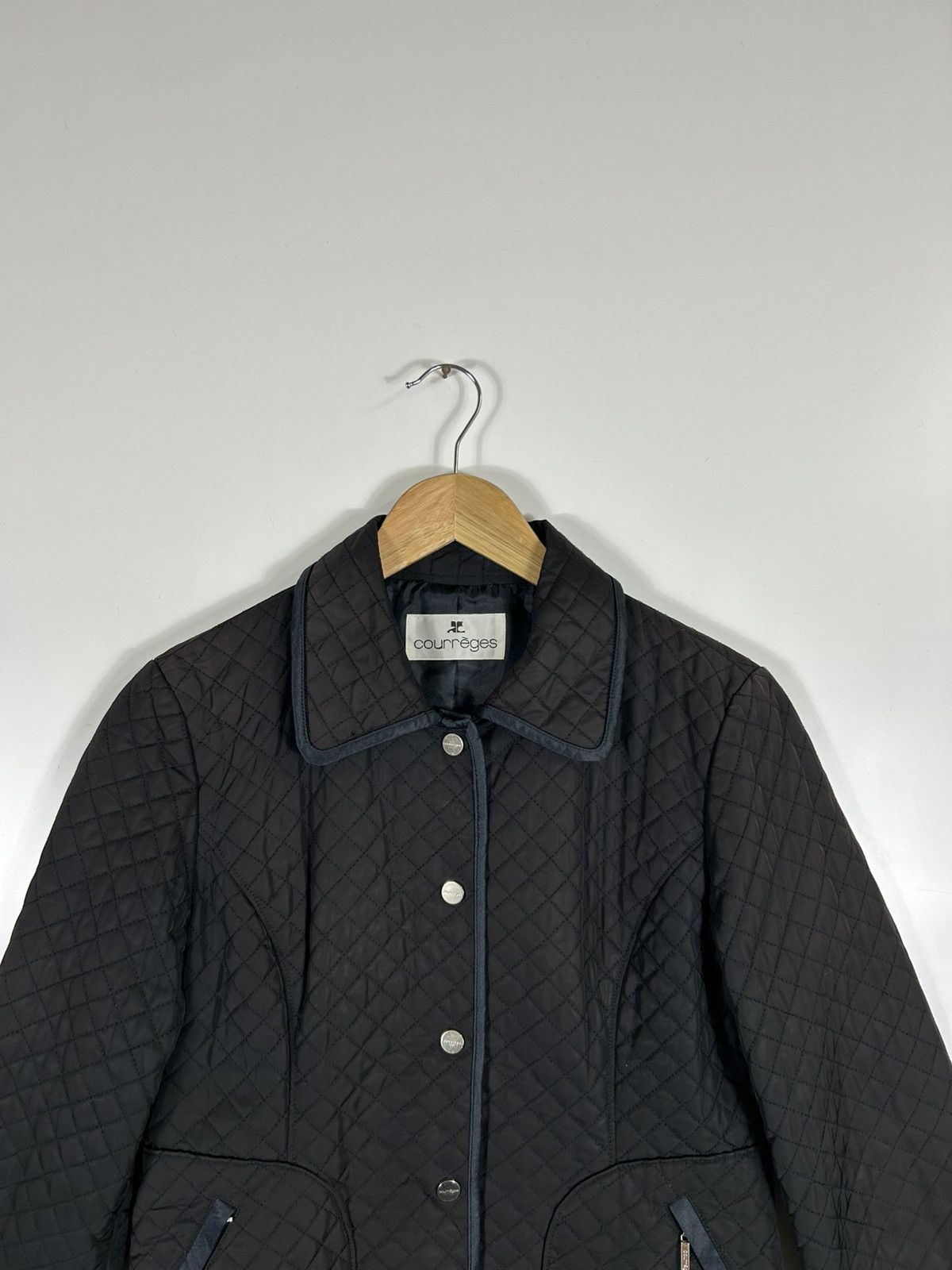 Courreges × Vintage ⚡️Vintage Courreges Quilted Snap Button Cropped Jacket Size S / US 4 / IT 40 - 4 Thumbnail