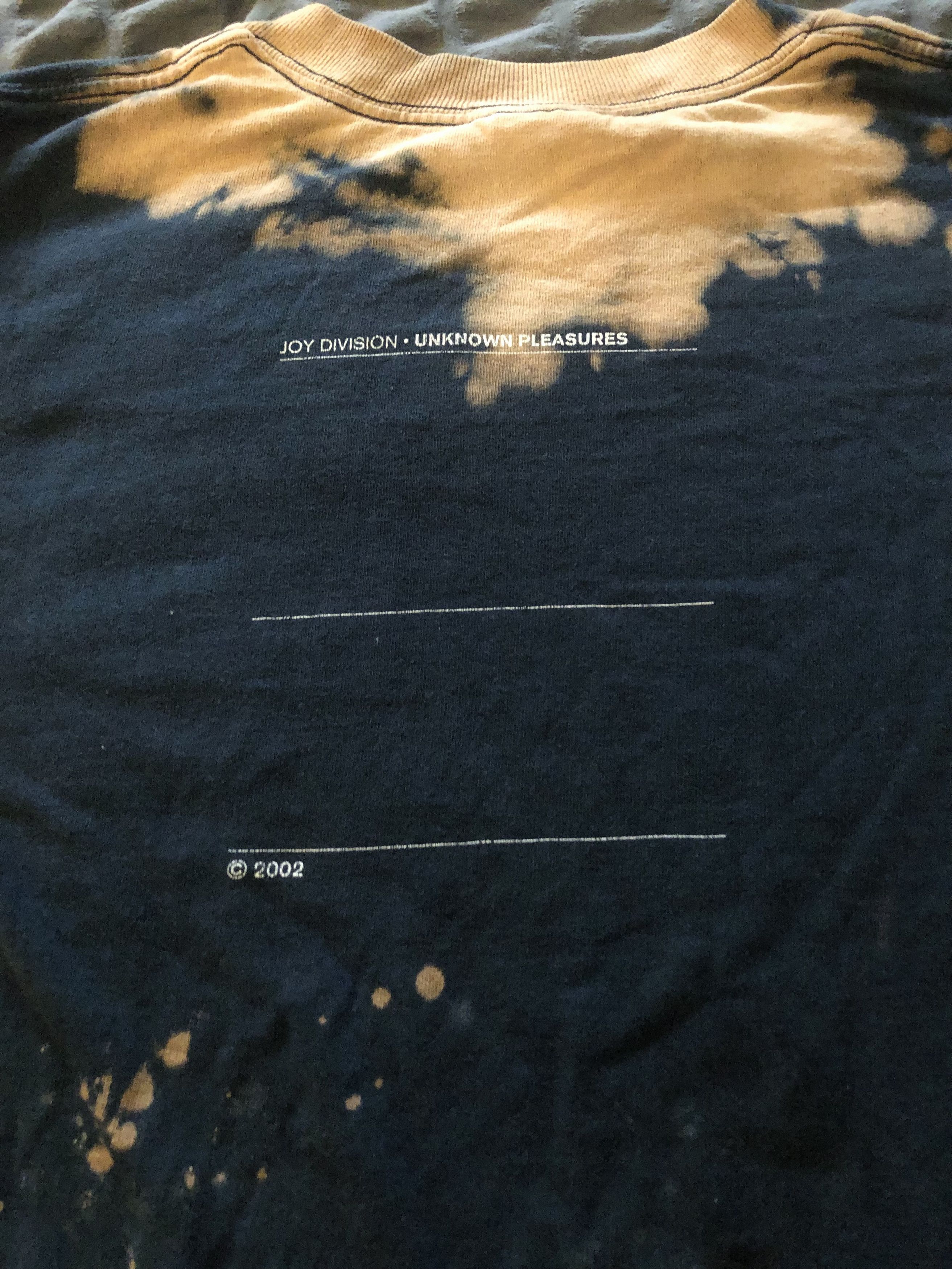 Vintage Vintage Bleach Tie Dye Joy Division T Shirt 2002 Size US XS / EU 42 / 0 - 6 Thumbnail
