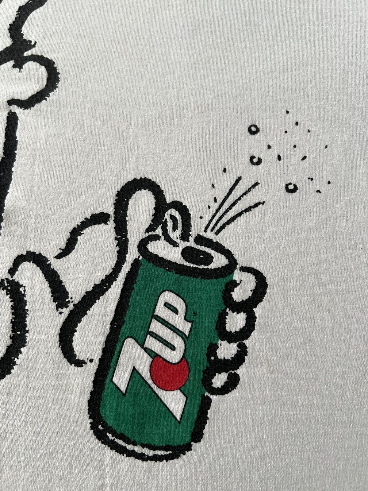 Cartoon Network Vintage 1985 Fido Dido 7up Promo Cartoon 80s White T-shirt Size US L / EU 52-54 / 3 - 5 Thumbnail