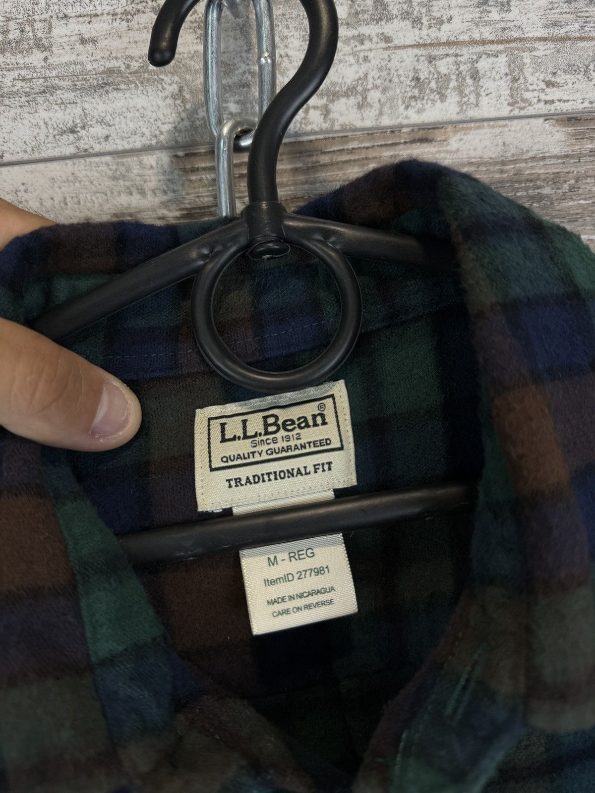 L.L. Bean × Vintage Mens Vintage L.L.Bean Overshirt flannel shirts button up Size US M / EU 48-50 / 2 - 12 Thumbnail