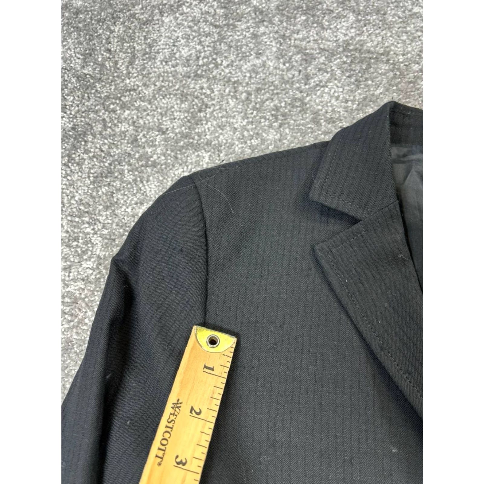 Akris VINTAGE Akris Women's Blazer Jacket Short Wool Black Business 8 Fall Winter Womens Size M / US 6-8 / IT 42-44 - 6 Thumbnail