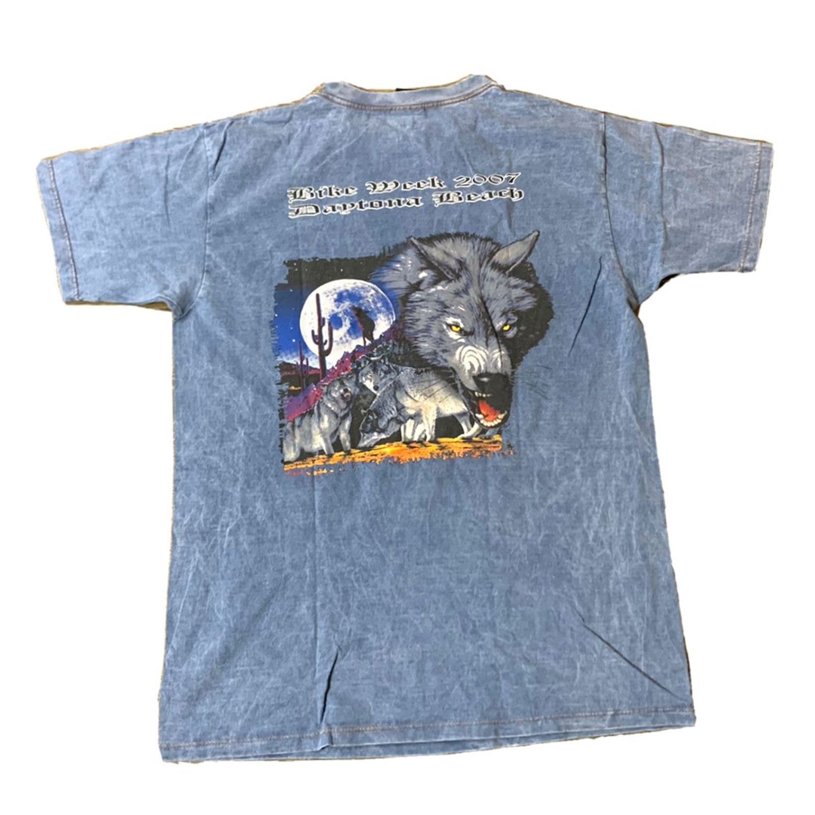 Harley Davidson Harley Davidson Mens T Shirt Large Extra Large 2007 Bike Week Daytona Beach Wolf Print Size US L / EU 52-54 / 3 - 2 Thumbnail