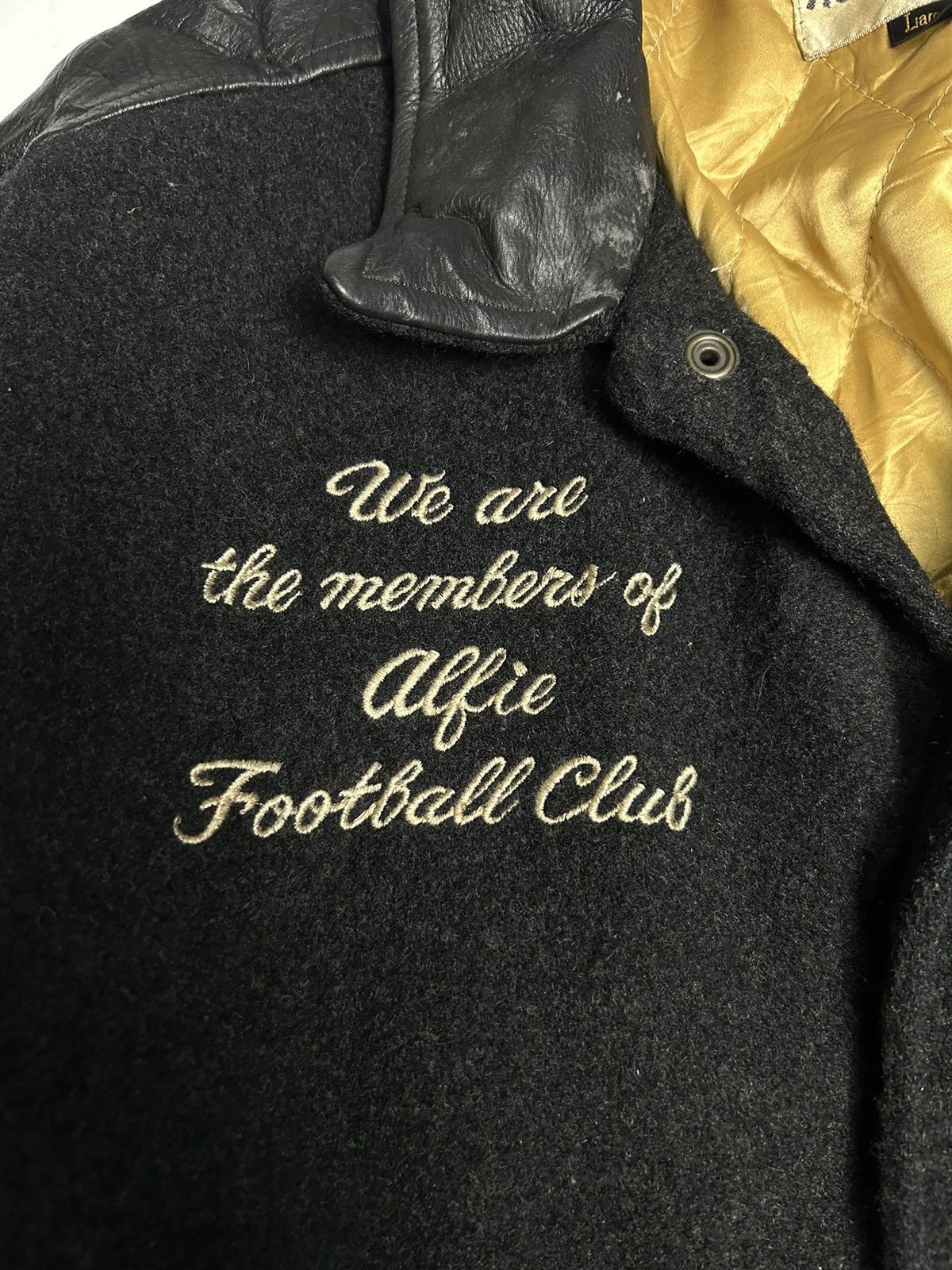 F.C. Real Bristol × Leather LEATHER VARSITY JACKET ALFIE JACK Size US L / EU 52-54 / 3 - 4 Thumbnail