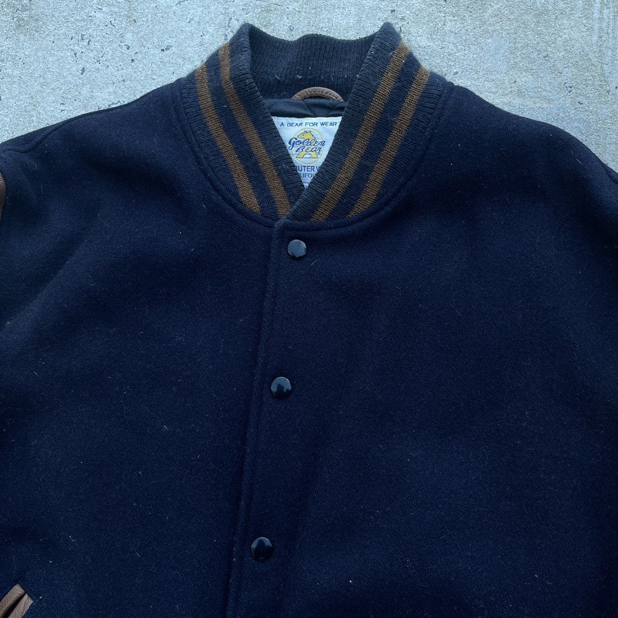 Golden Bear Vintage GOLDEN BEAR Leather Varsity Jacket Size US XXL / EU 58 / 5 - 2 Thumbnail