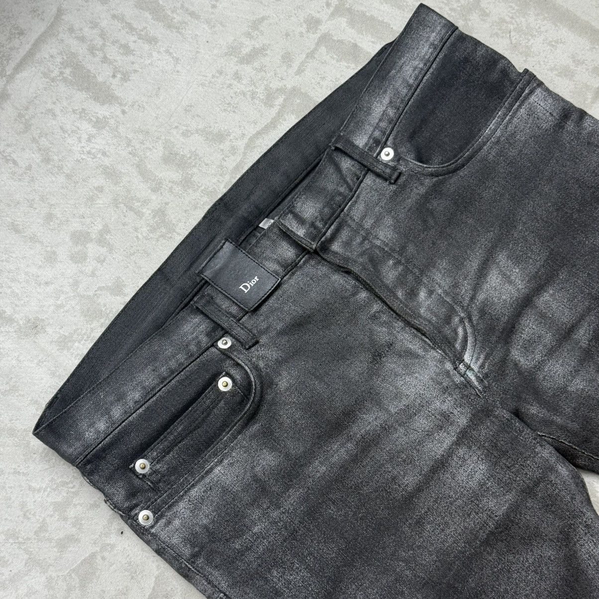 Dior Dior Homme Silver Glitter Black Jeans Size US 32 / EU 48 - 3 Thumbnail