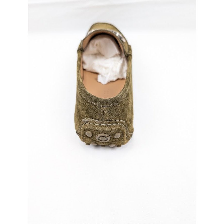 Salvatore Ferragamo o1rshd1 Suede Calf Loafers in Olive Size US 10 / EU 43 - 13 Thumbnail