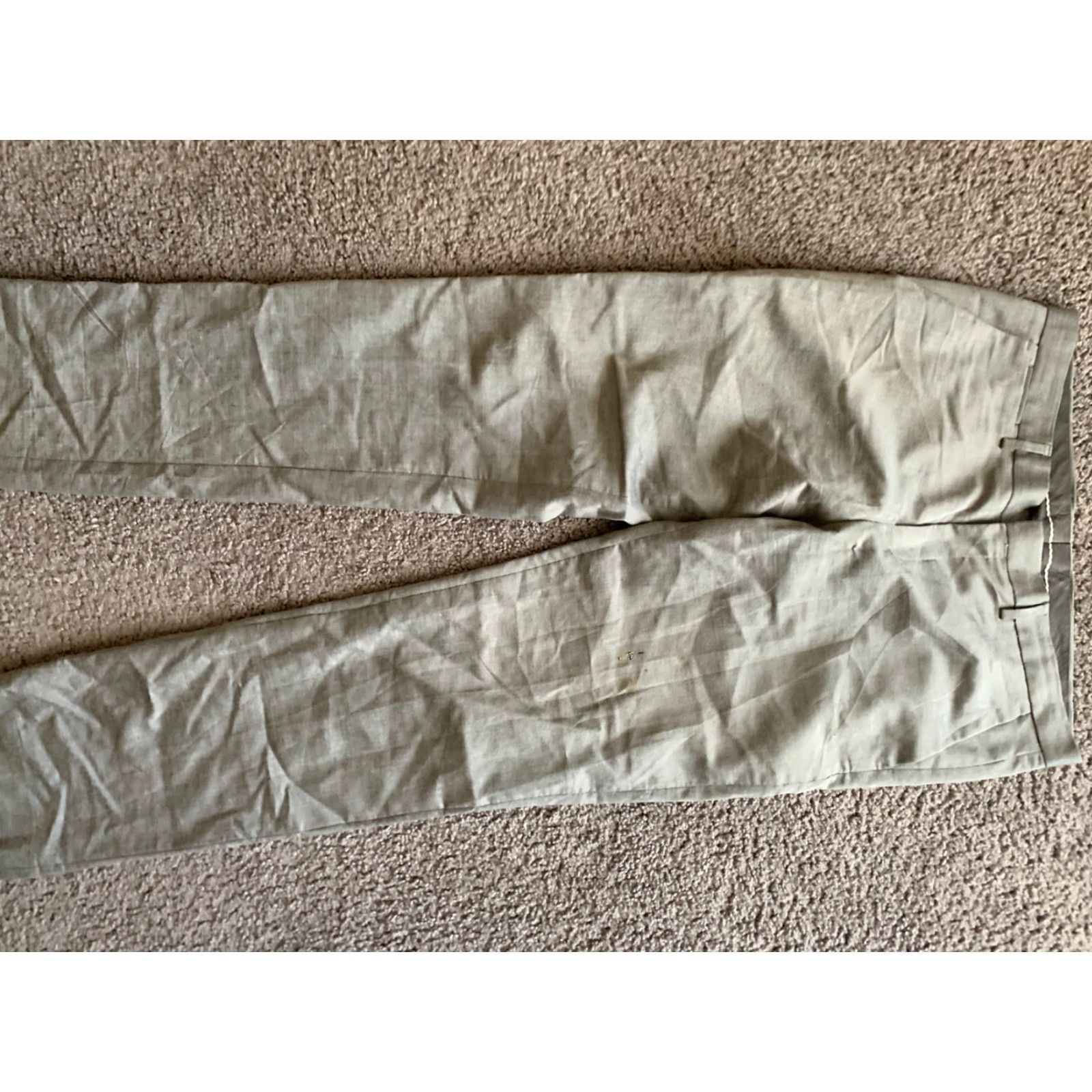 Express VINTAGE Express Photographer Dress Pants Mens Size 34 X 34 Gray Wool Straight Leg Size US 34 / EU 50 - 2 Thumbnail
